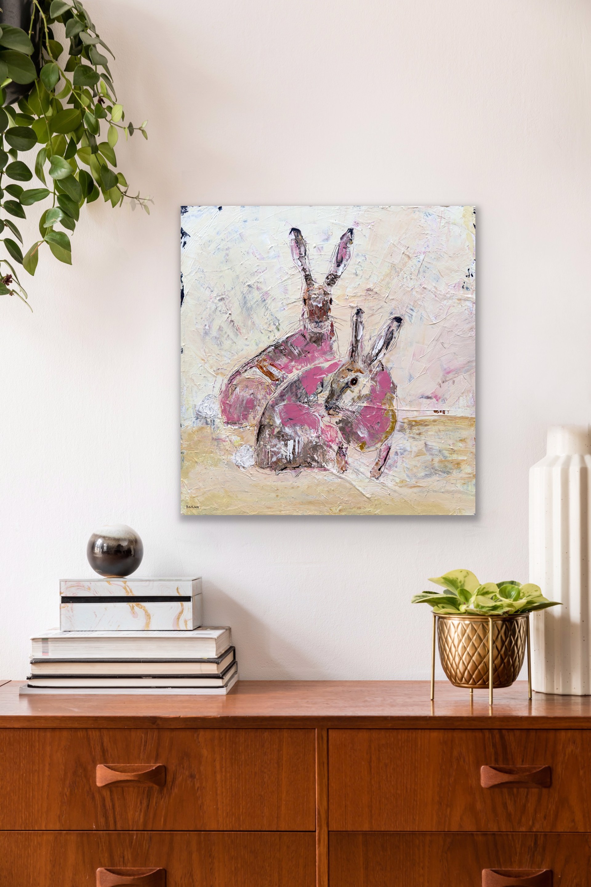 Bunny Pair by John Baran