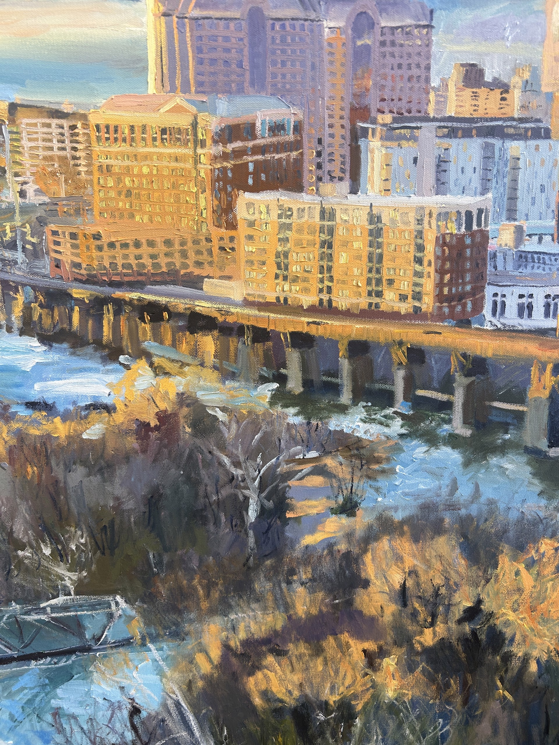 Richmond Skyline and the James by Natalie Colleen Gates