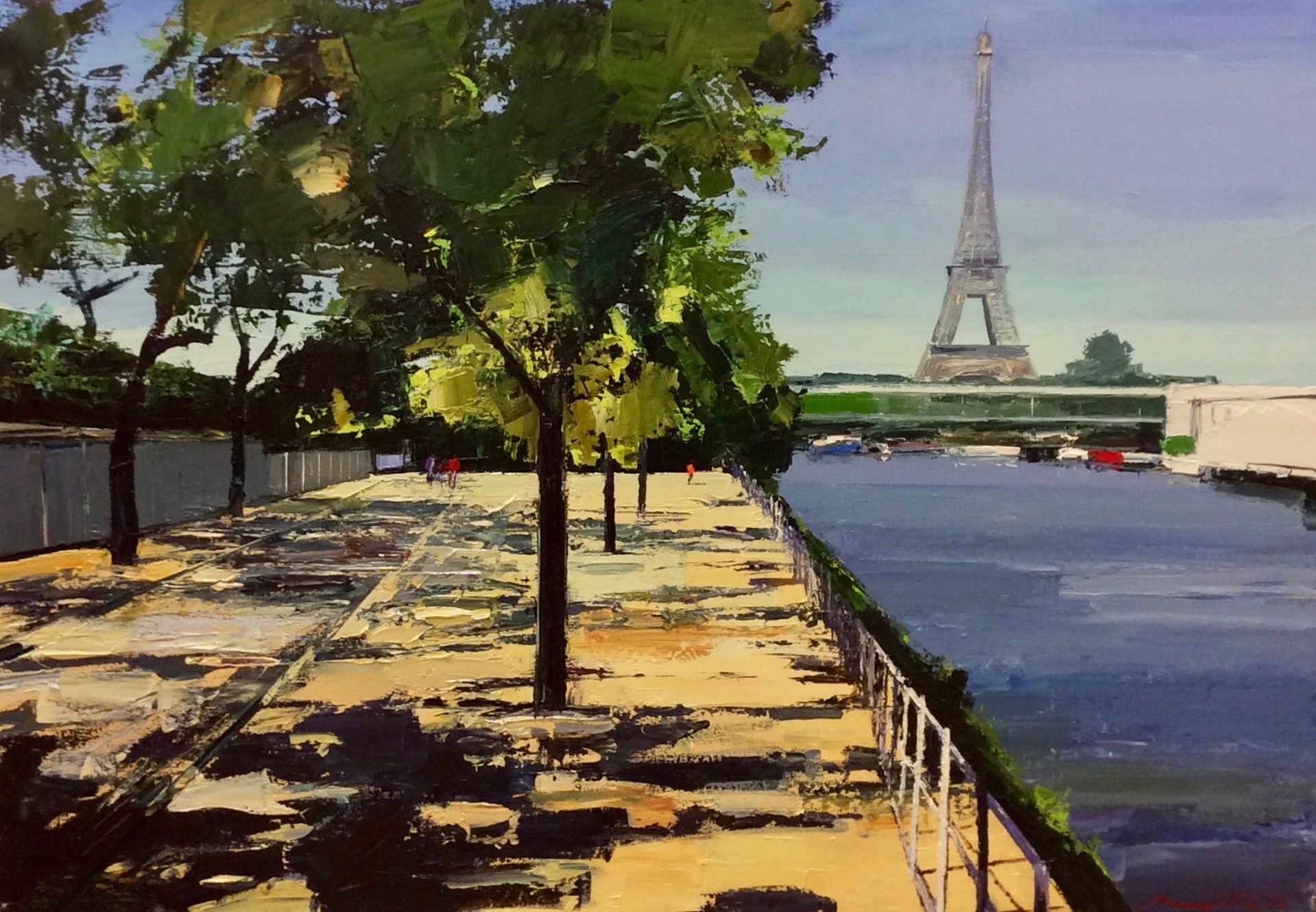 Le Lang de la Seine (Paris) by GERARD MORTIER