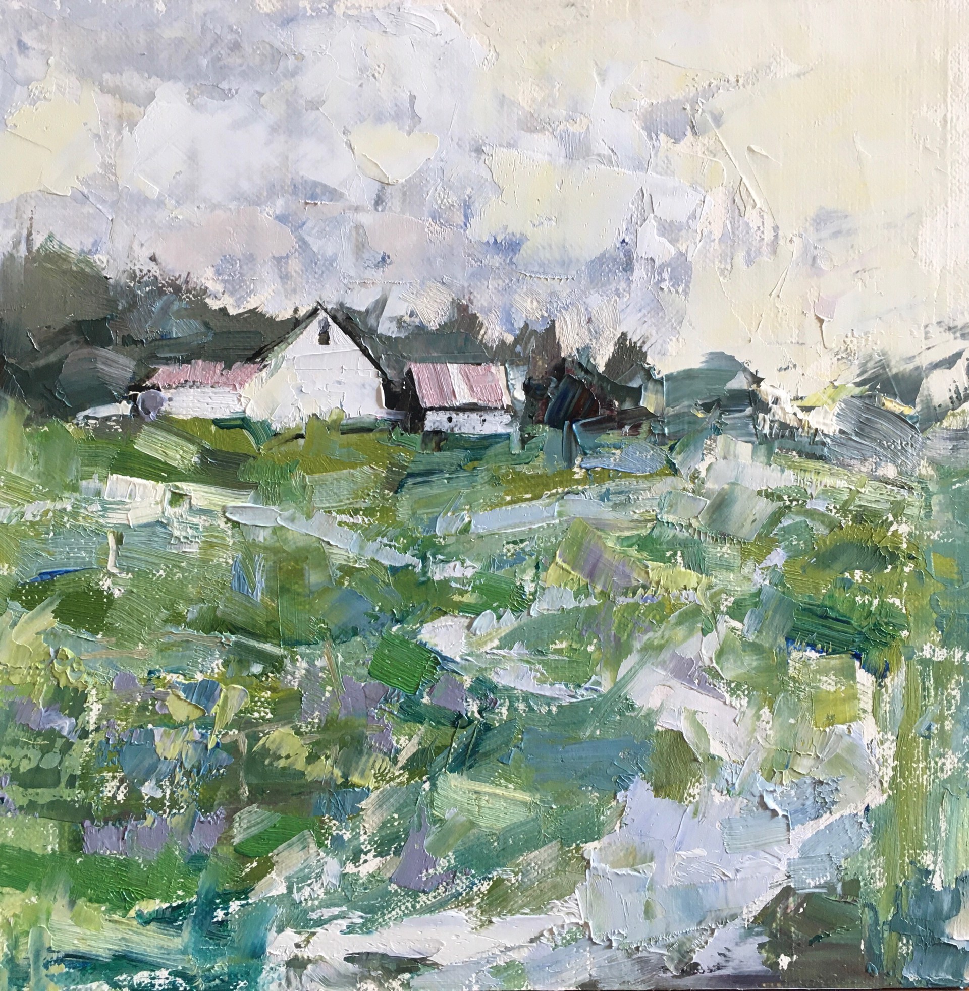 Whitewash Barn by Sandra Pratt