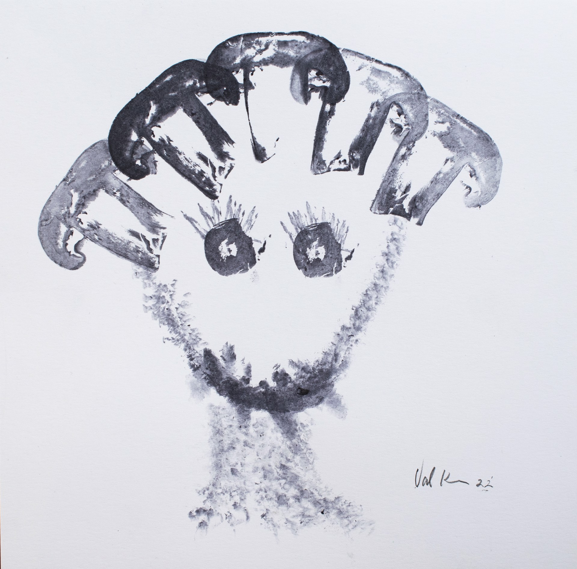 Mushroom Head 2 by Valerie Kerr