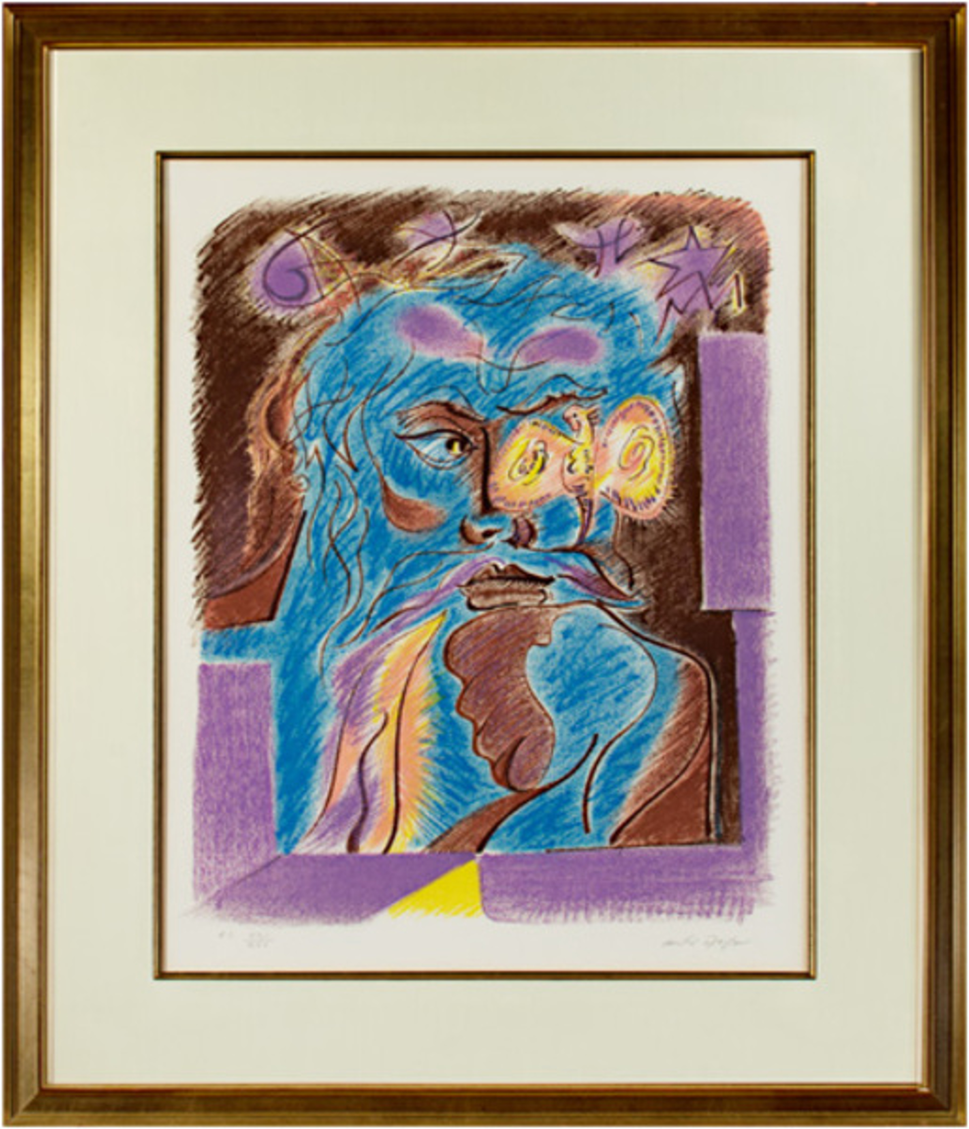 Le Philosophe Au Papillon from Je Reve (I Dream) Portfolio by Andre Masson