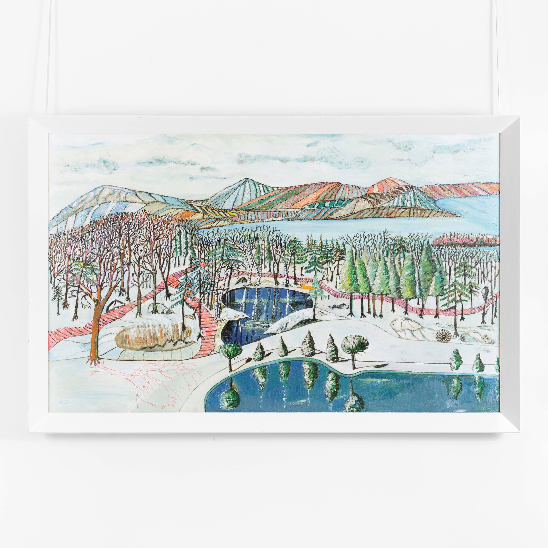 Paysage d'hiver - Lac Brome by Odile Cloutier