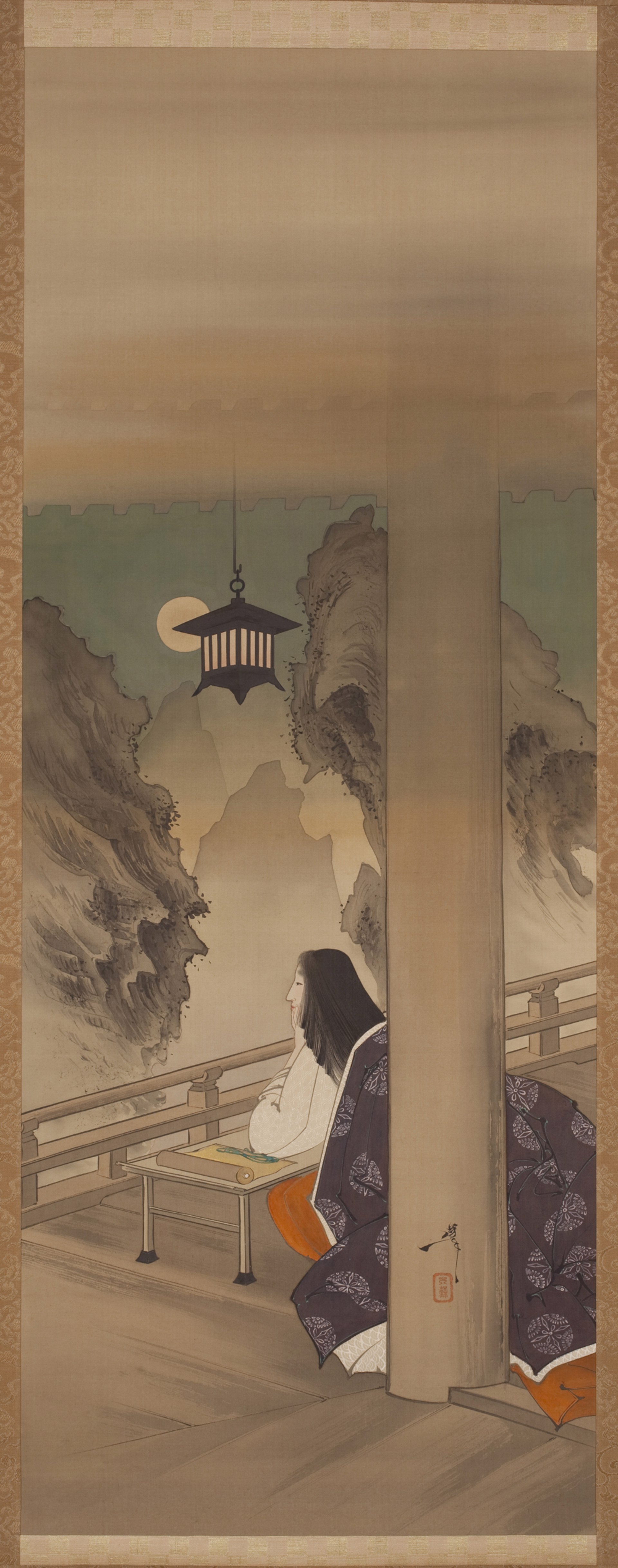 #71 Moon at Ishiyama Temple by Yoshitoshi