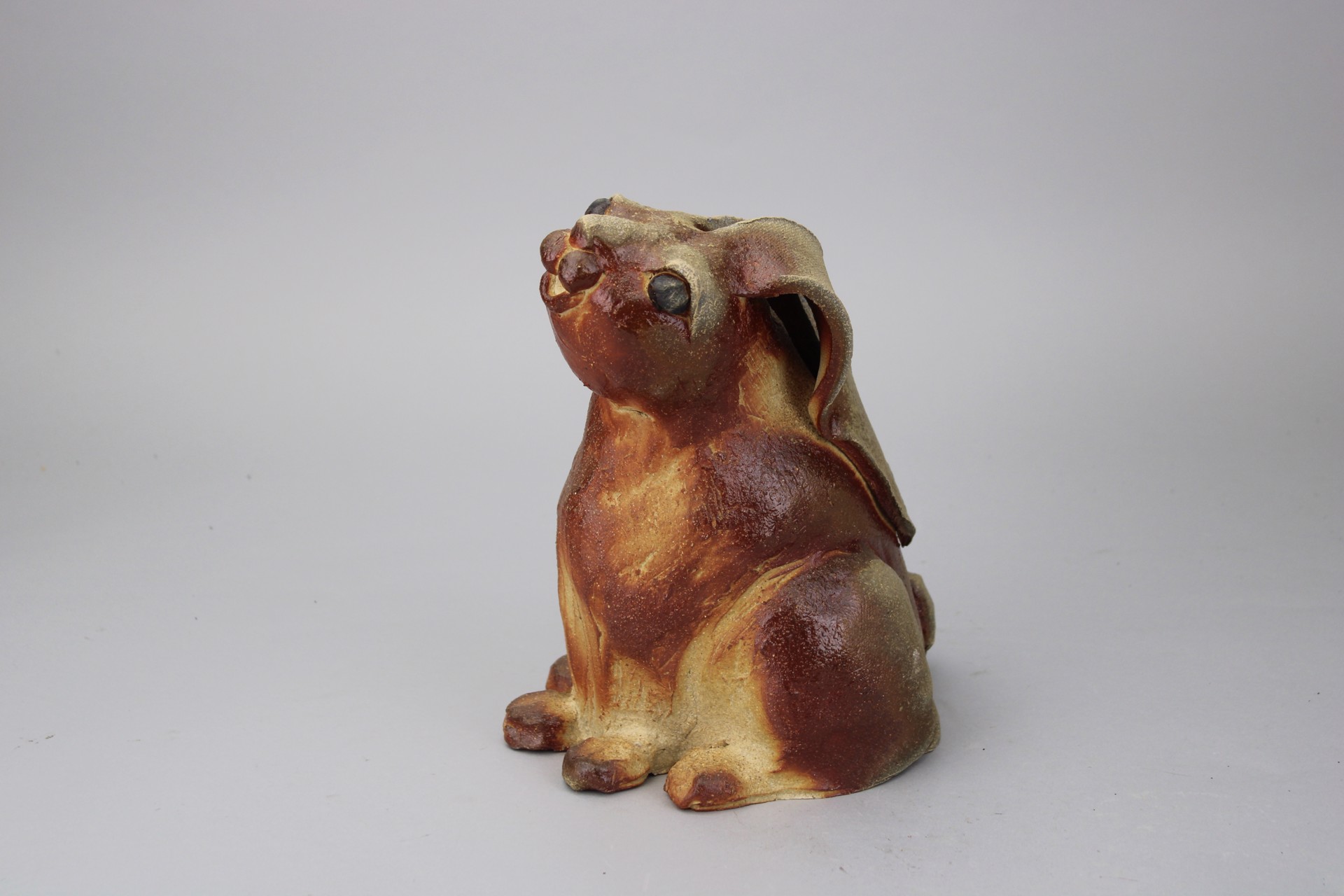 Rabbit Sculpture; Sitting by R&B Pottery