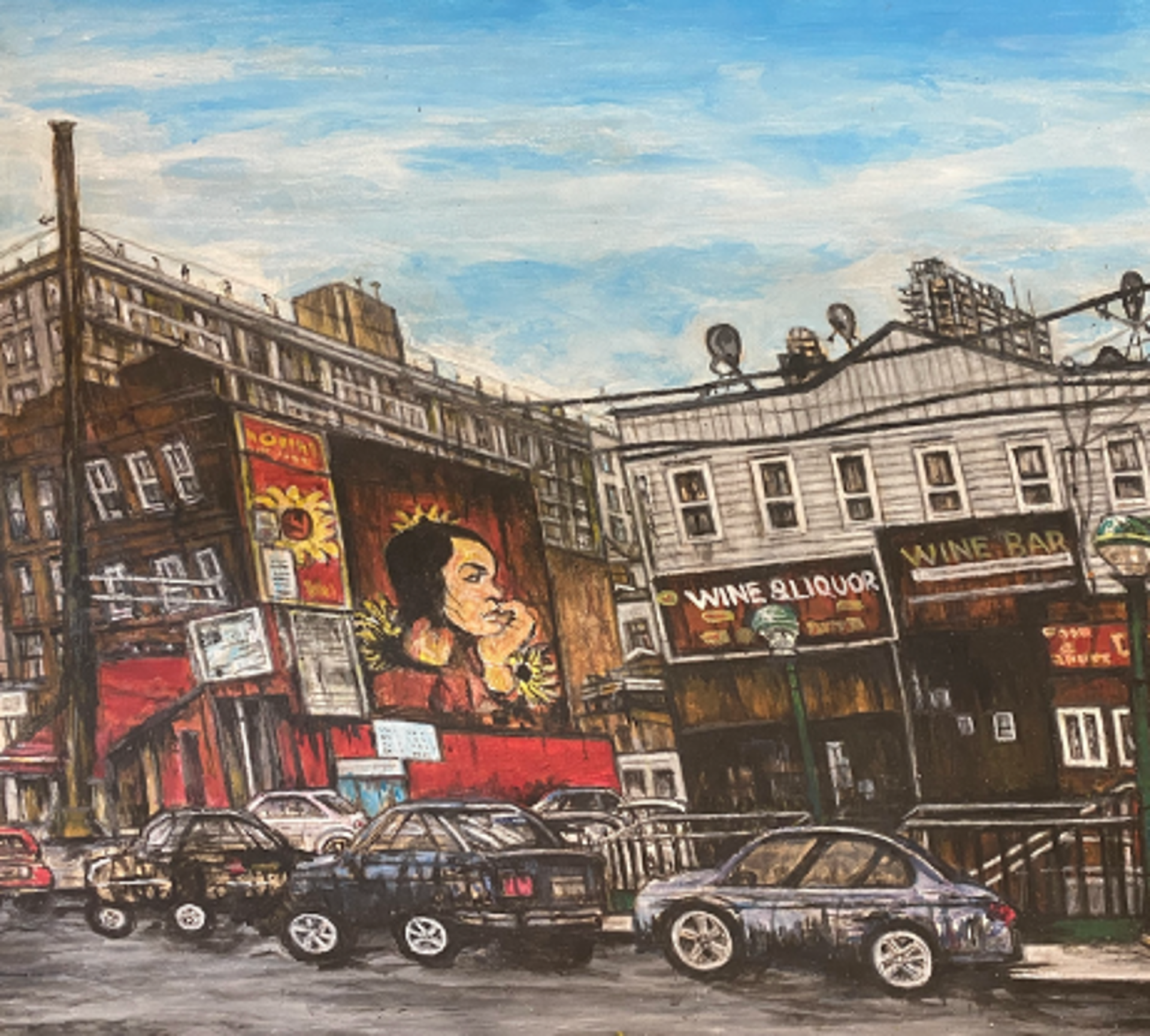 Long Island City Street Scene by Lewis Pujol
