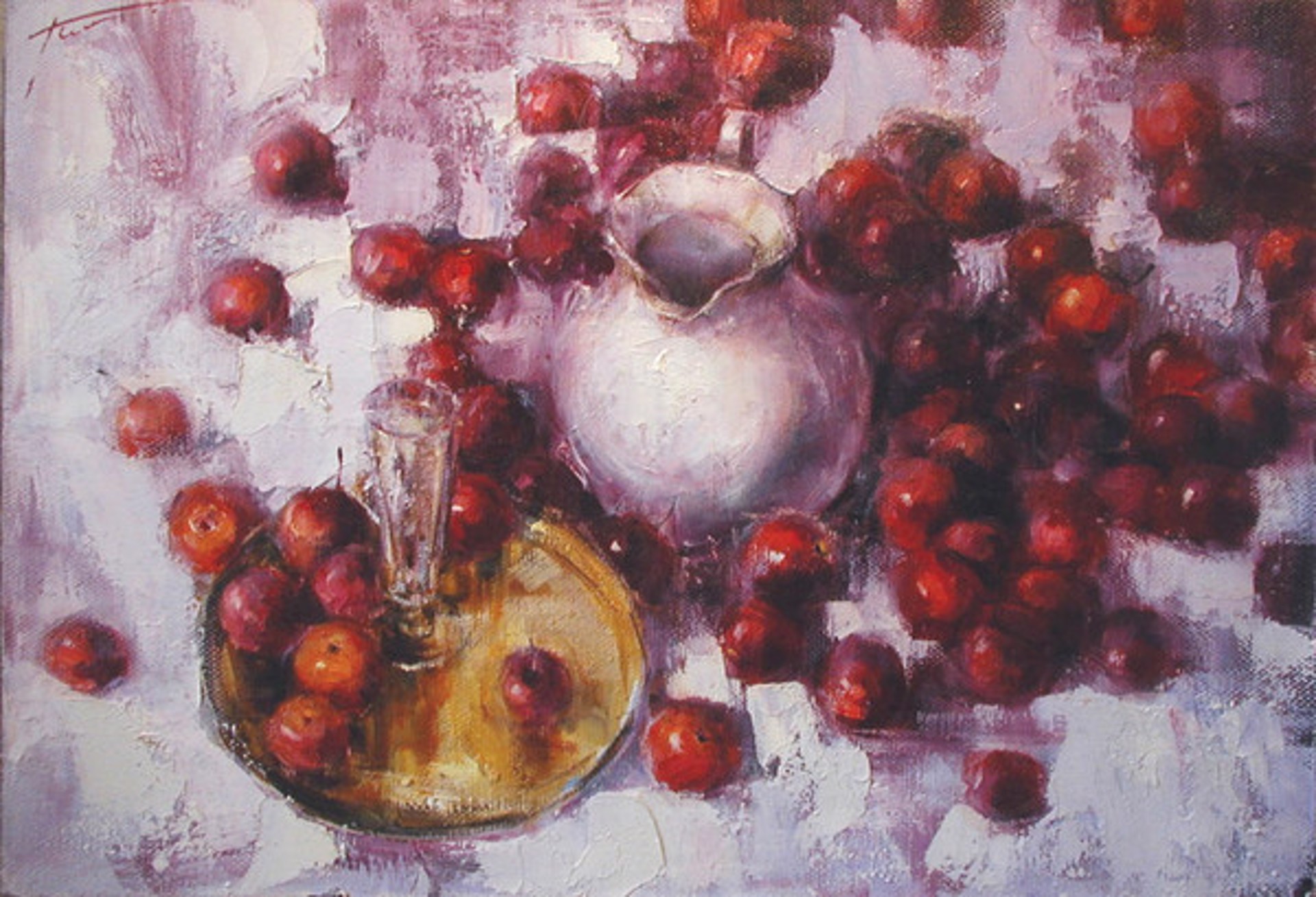 Red Fruit on White by Yana Golubyatnikova