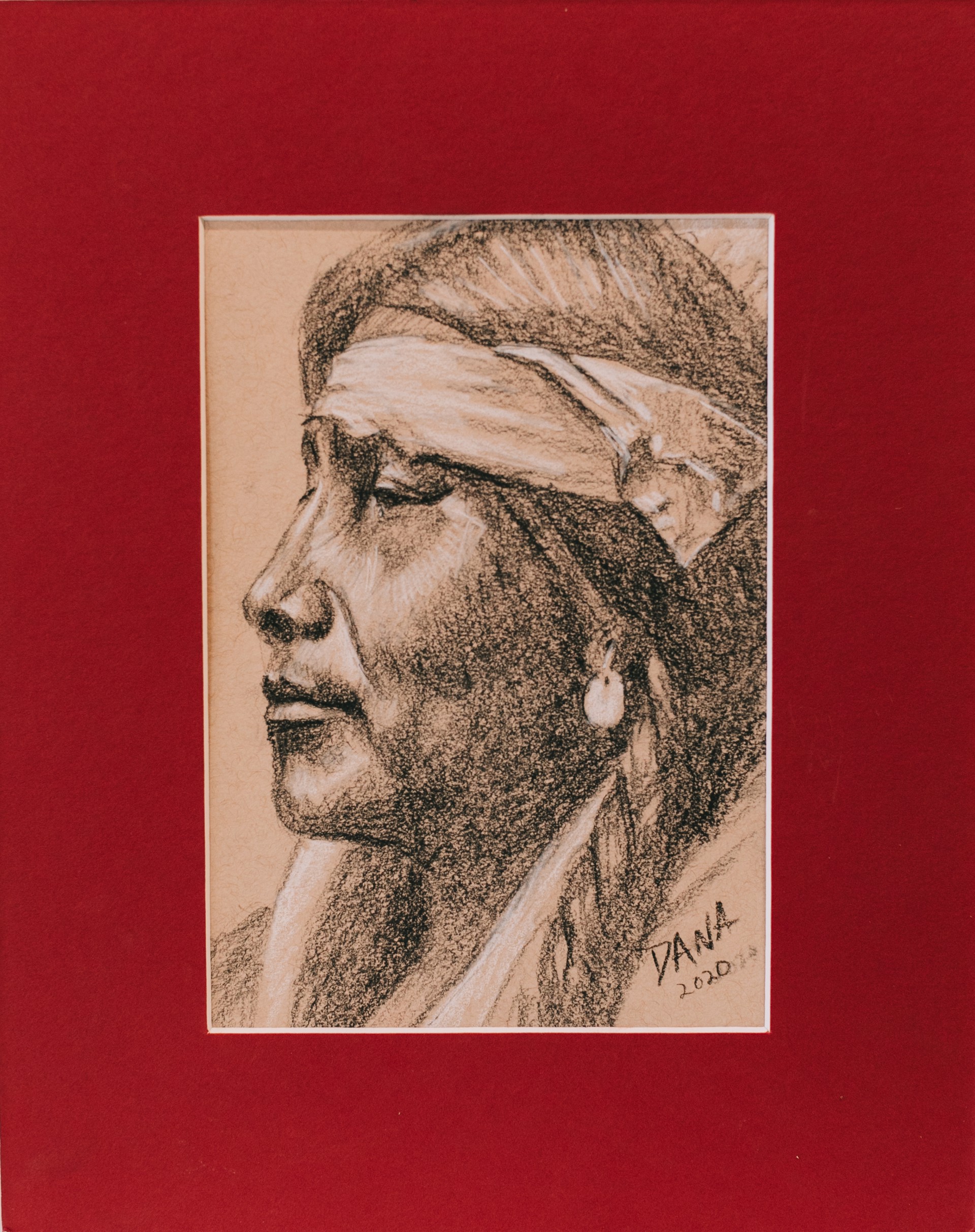 Native with Kerchief by Dana Lombardo