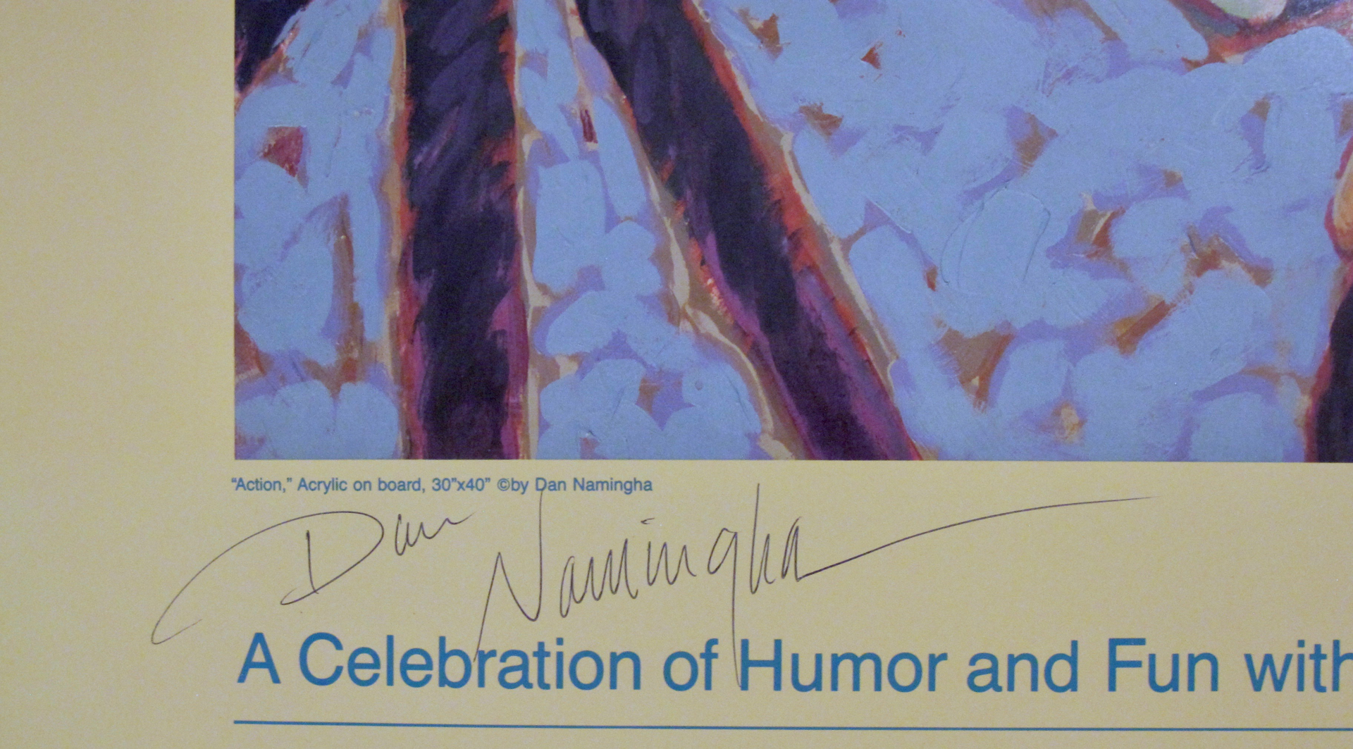 A Celebration of Humor and Fun with Robert Redford and Friends, Dan Namingha Poster by Dan Namingha