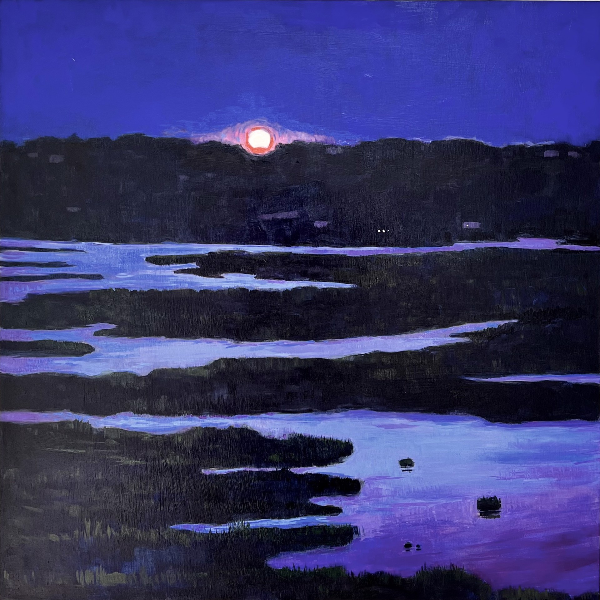 Moon Over Marsh by Kim Case