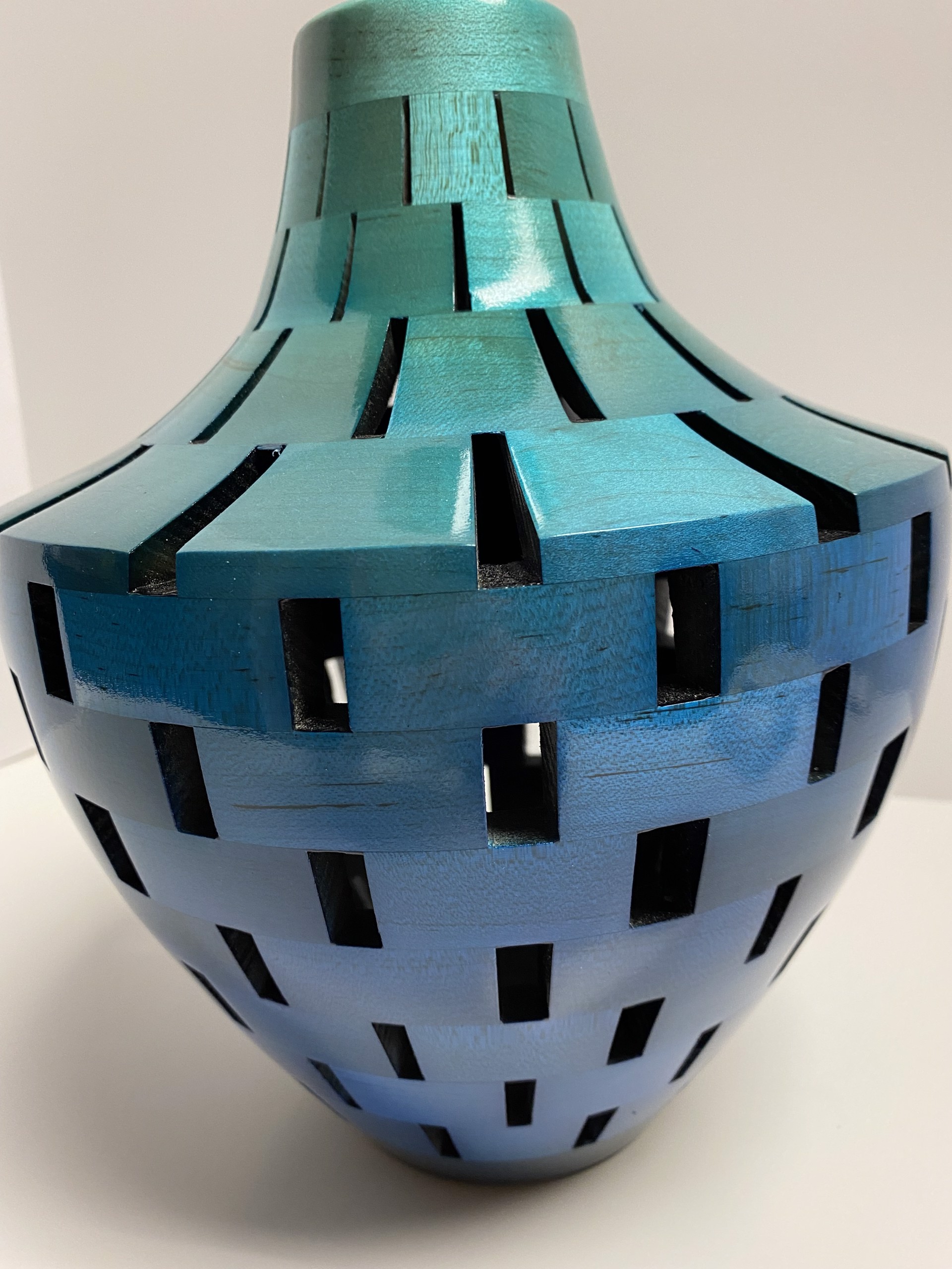 OS Vase (Turquoise/blue) by Joel Hunnicutt