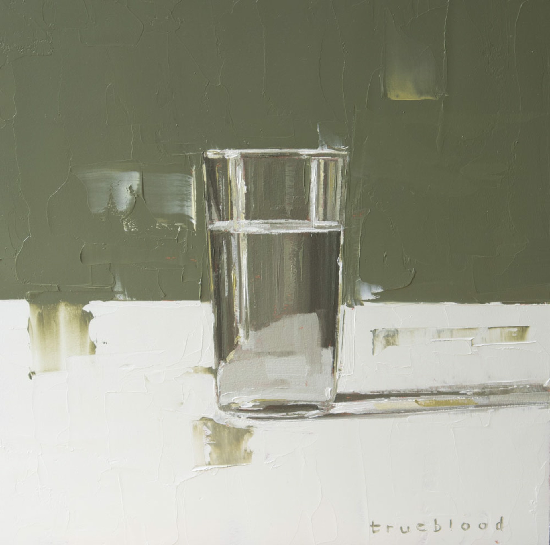 Water Glass on White by Megan Trueblood
