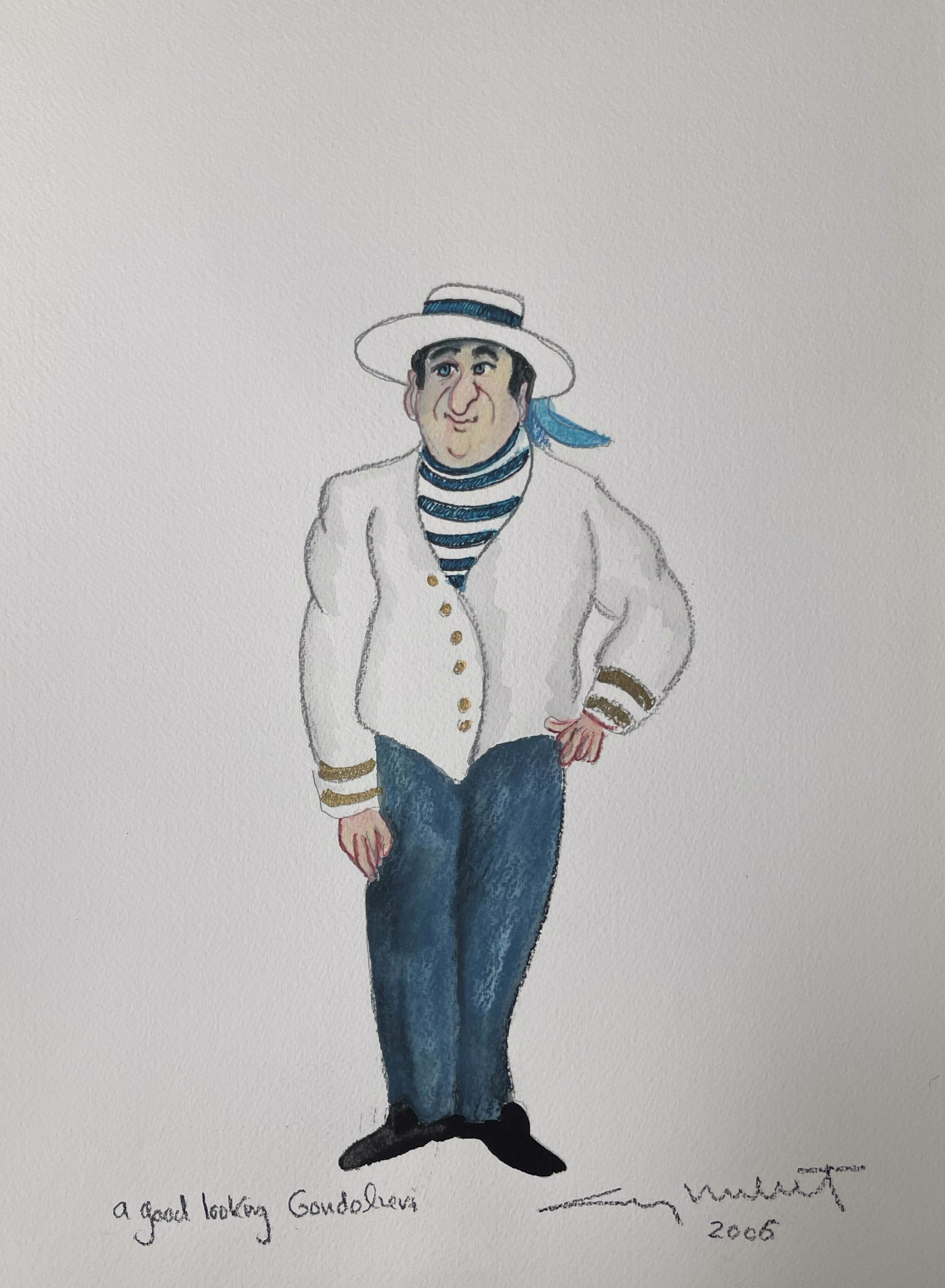 A Good Looking Gondolier by Guy Buffet