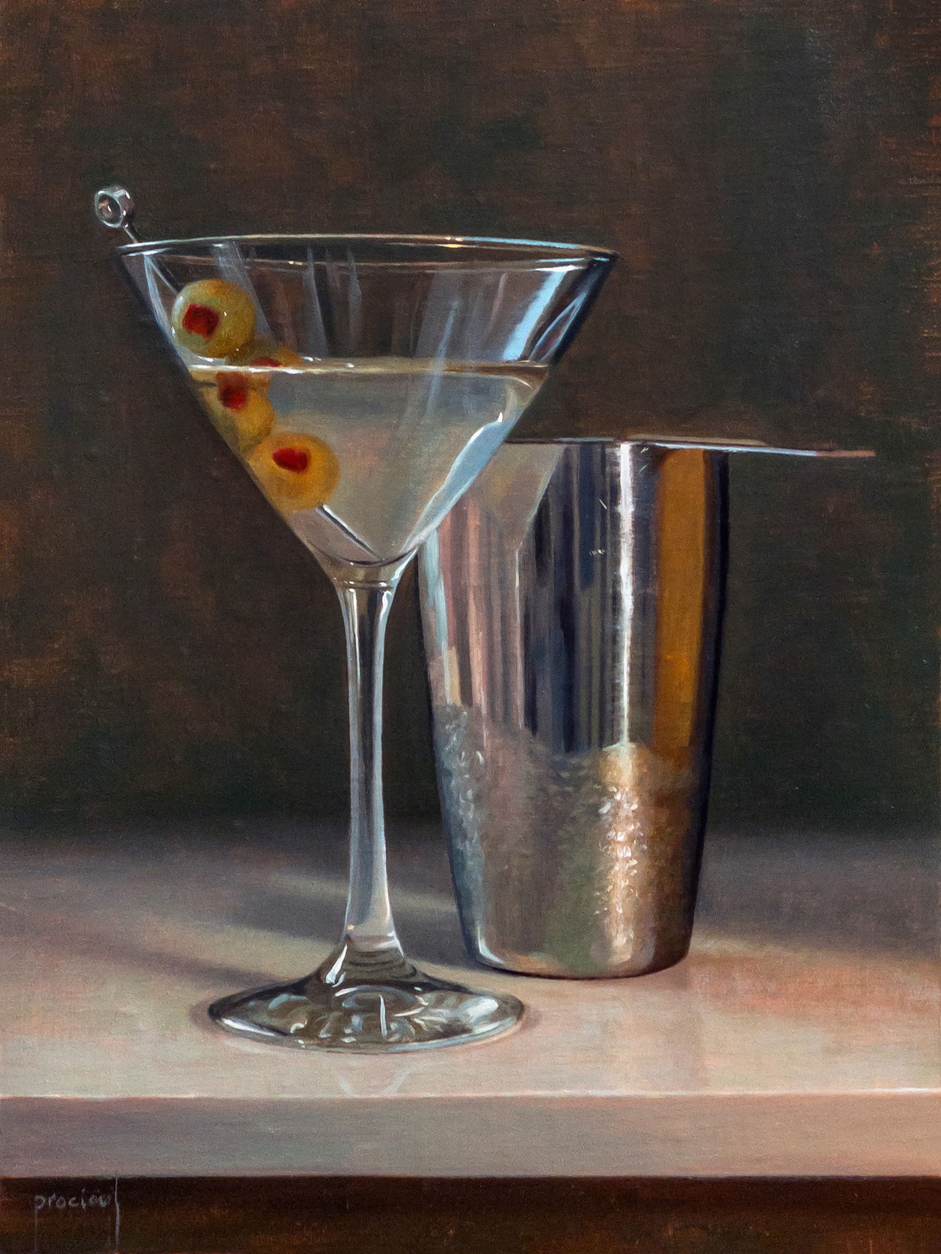 Martini and Shaker by Cindy Procious