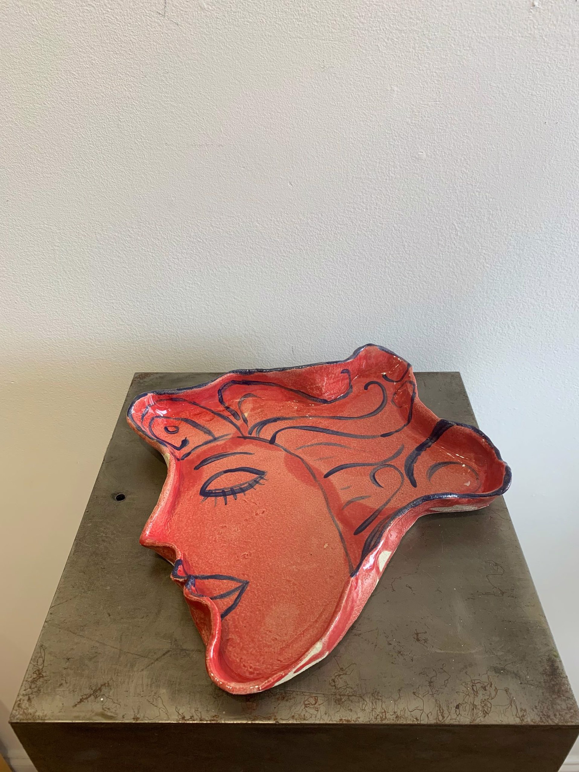 Red Face Plate by Renato Abbate and Anne McCombie