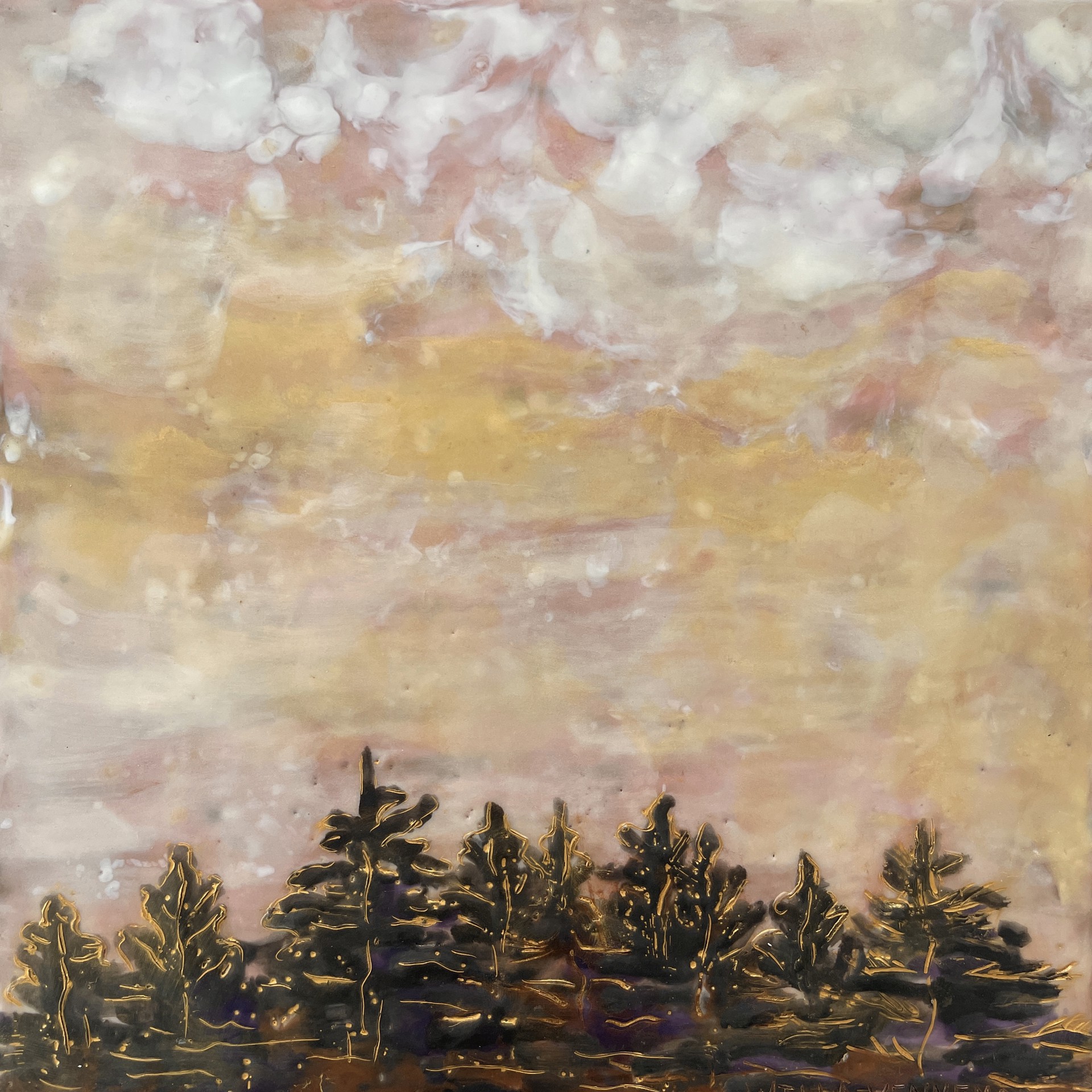 Spruce Tree Skyline #4 by Willa Vennema