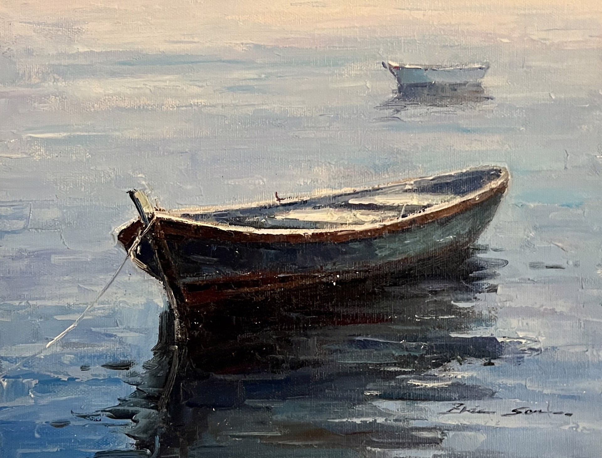 BOATS IN BLUE by ERIC SUN