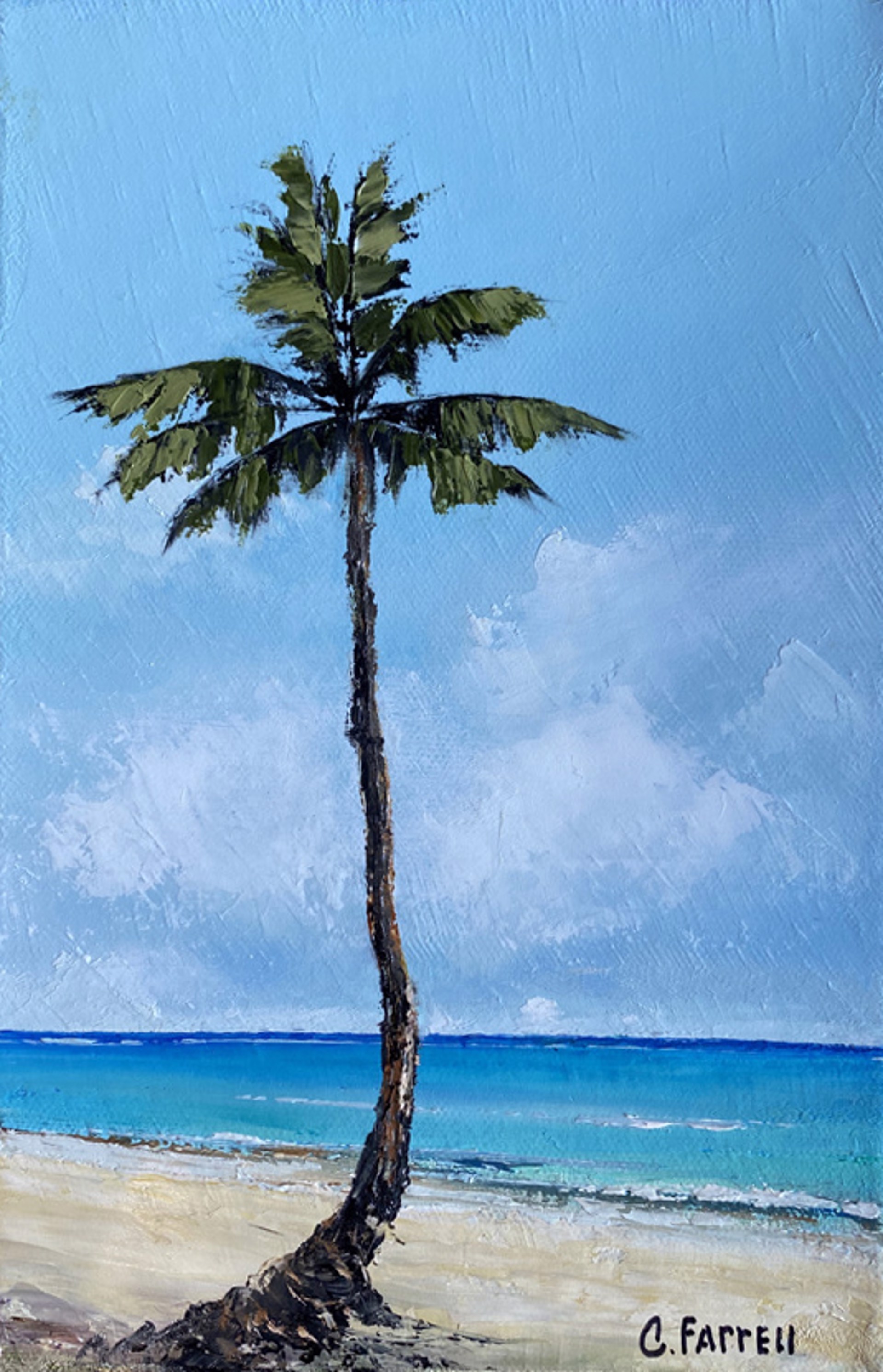 Hawaiian Palm Tree, Come Sit By Me by Cynthia Farrell