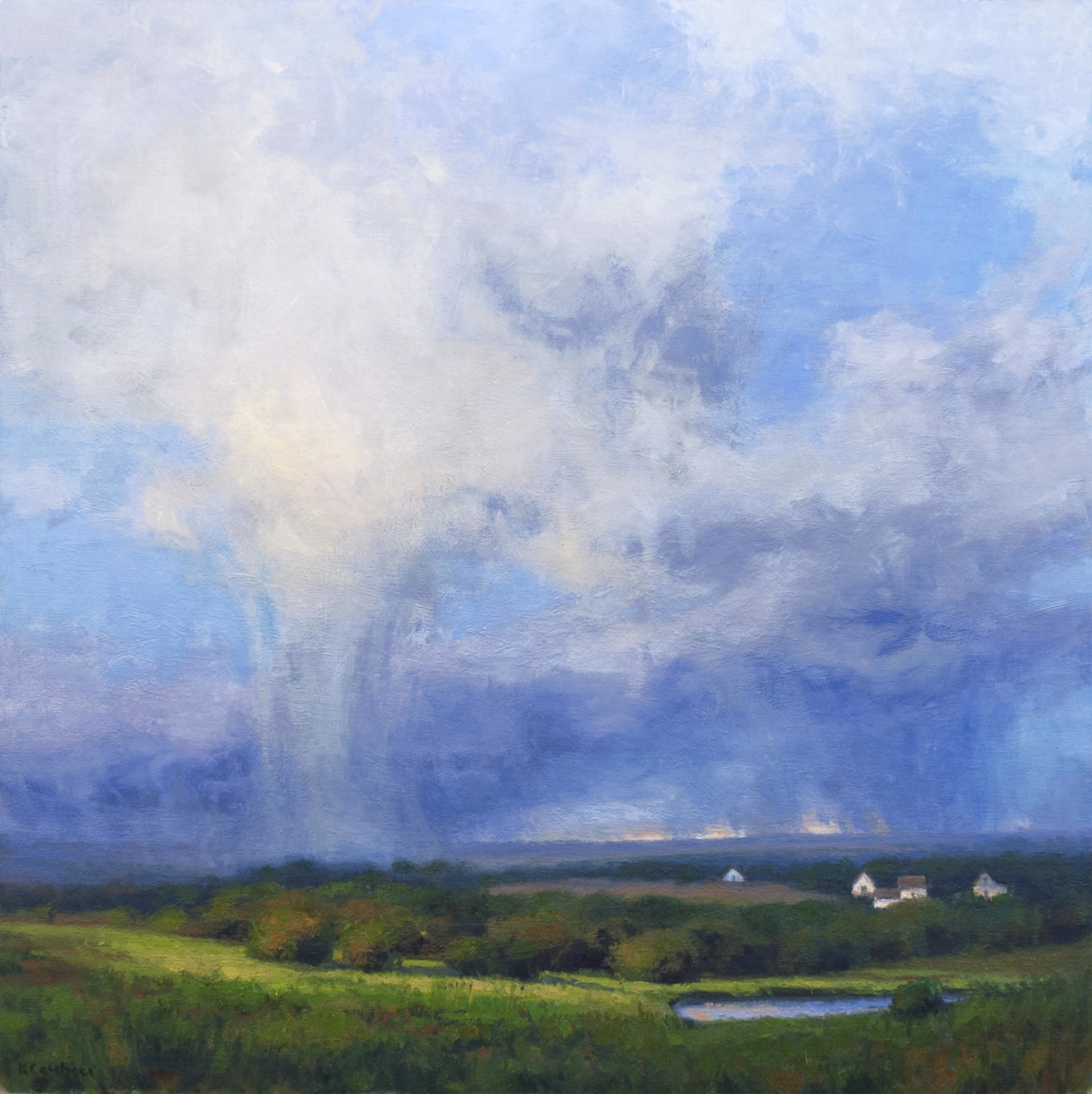 Virga over the Prairie by Kim Casebeer