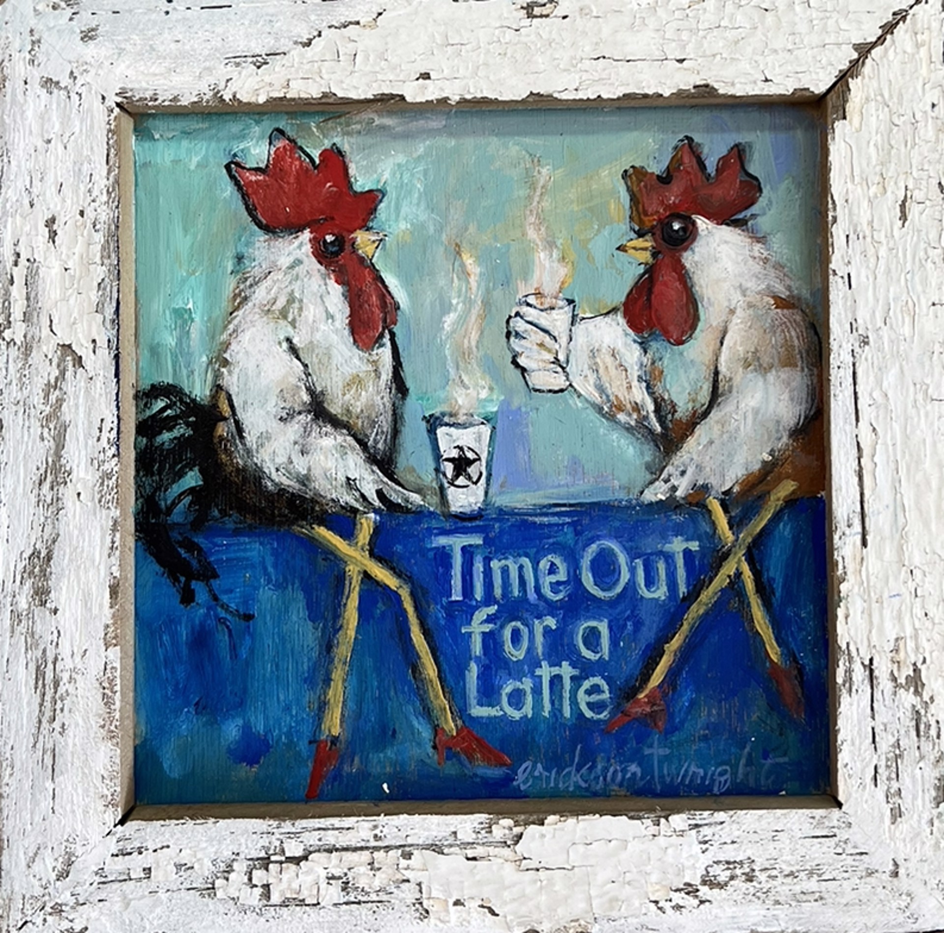 Time Out for a Latte by Sandra Erickson Wright