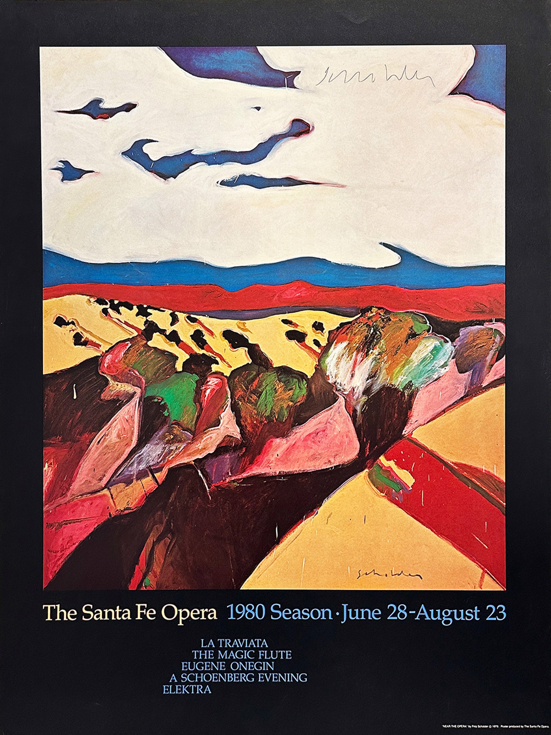 Santa Fe Opera 1980 Season by Fritz Scholder