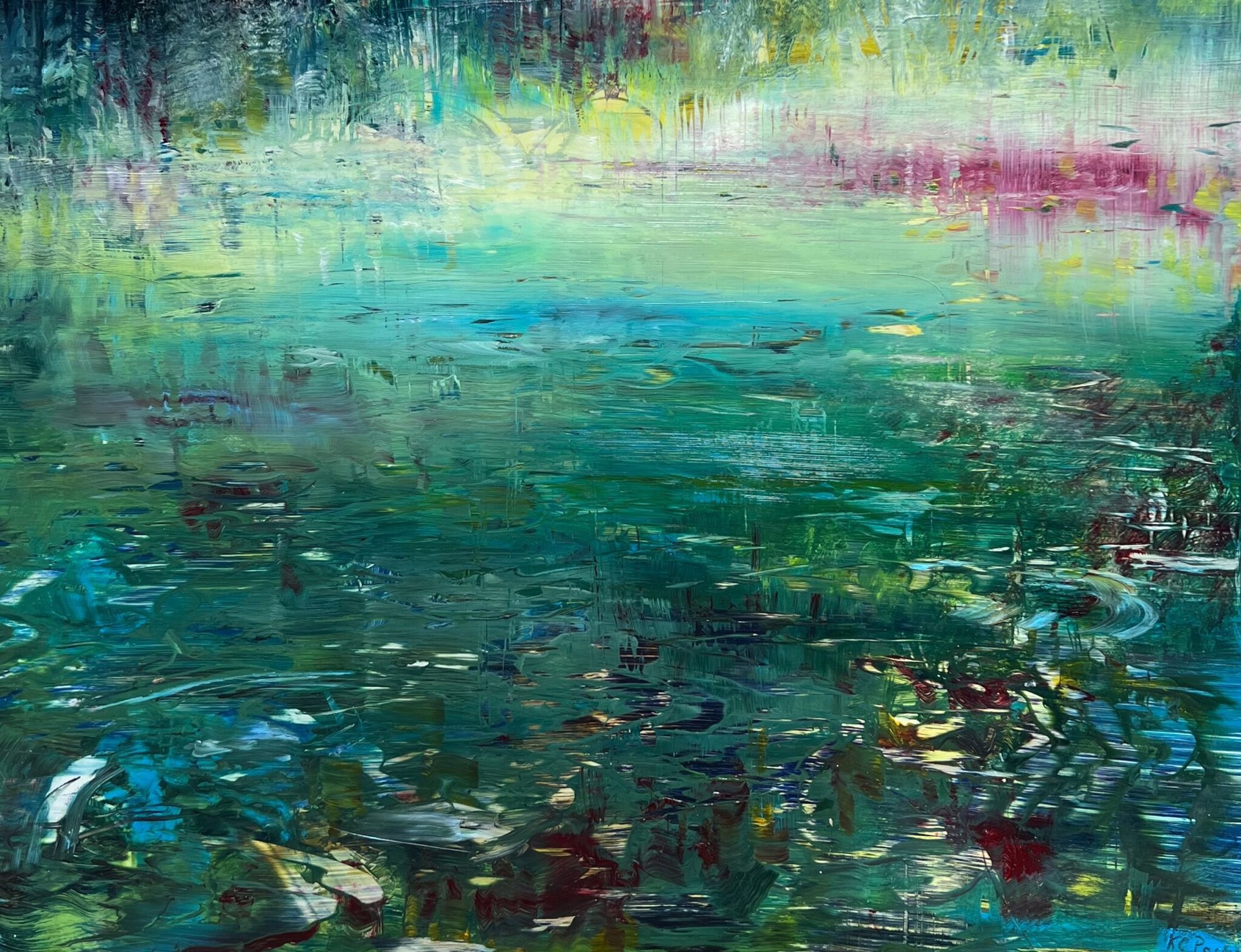 Misty River by Kathryn Poch