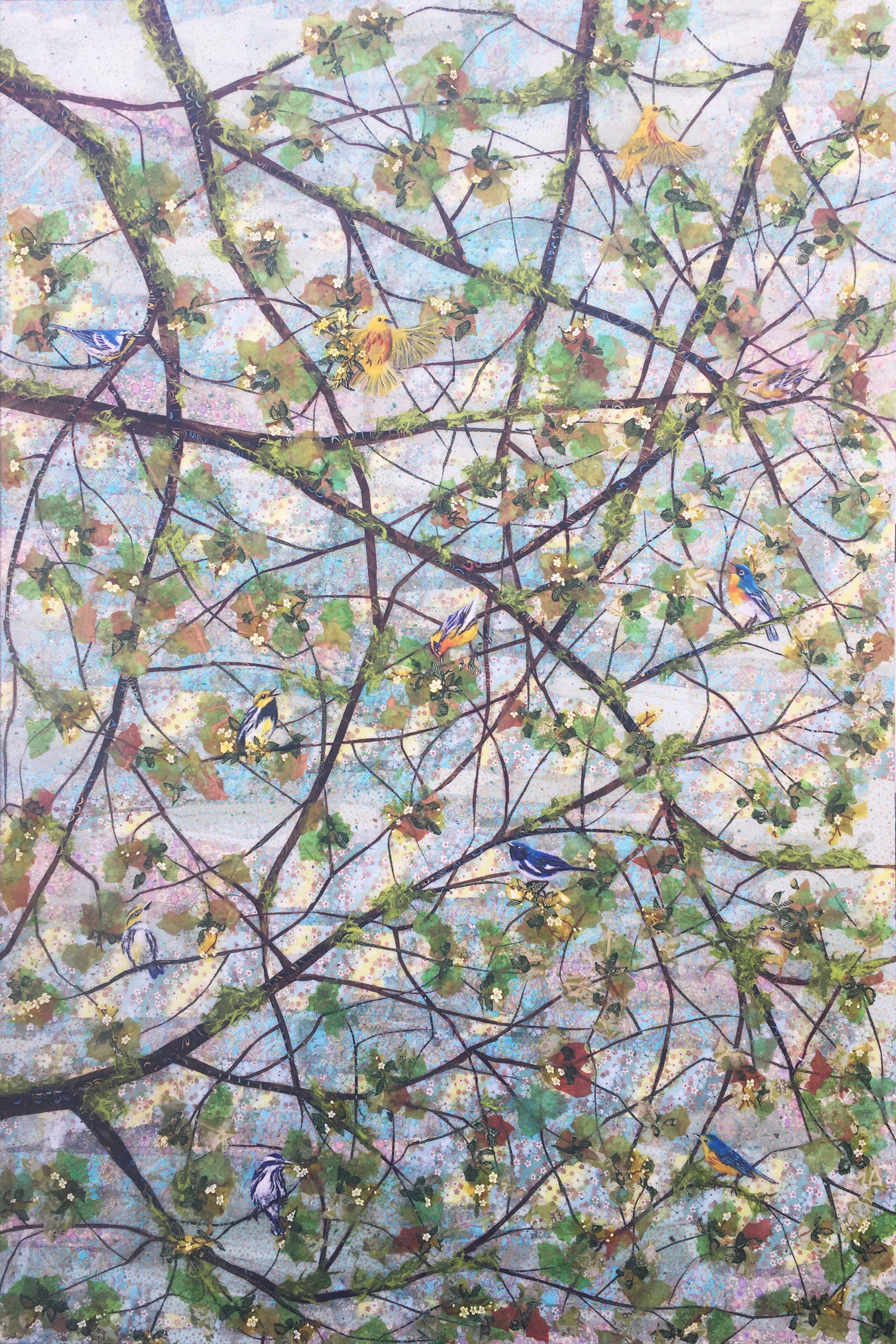 Laura W. Adams - The Warbler Tree by Hudgens Center for the Arts - Three Billion Show