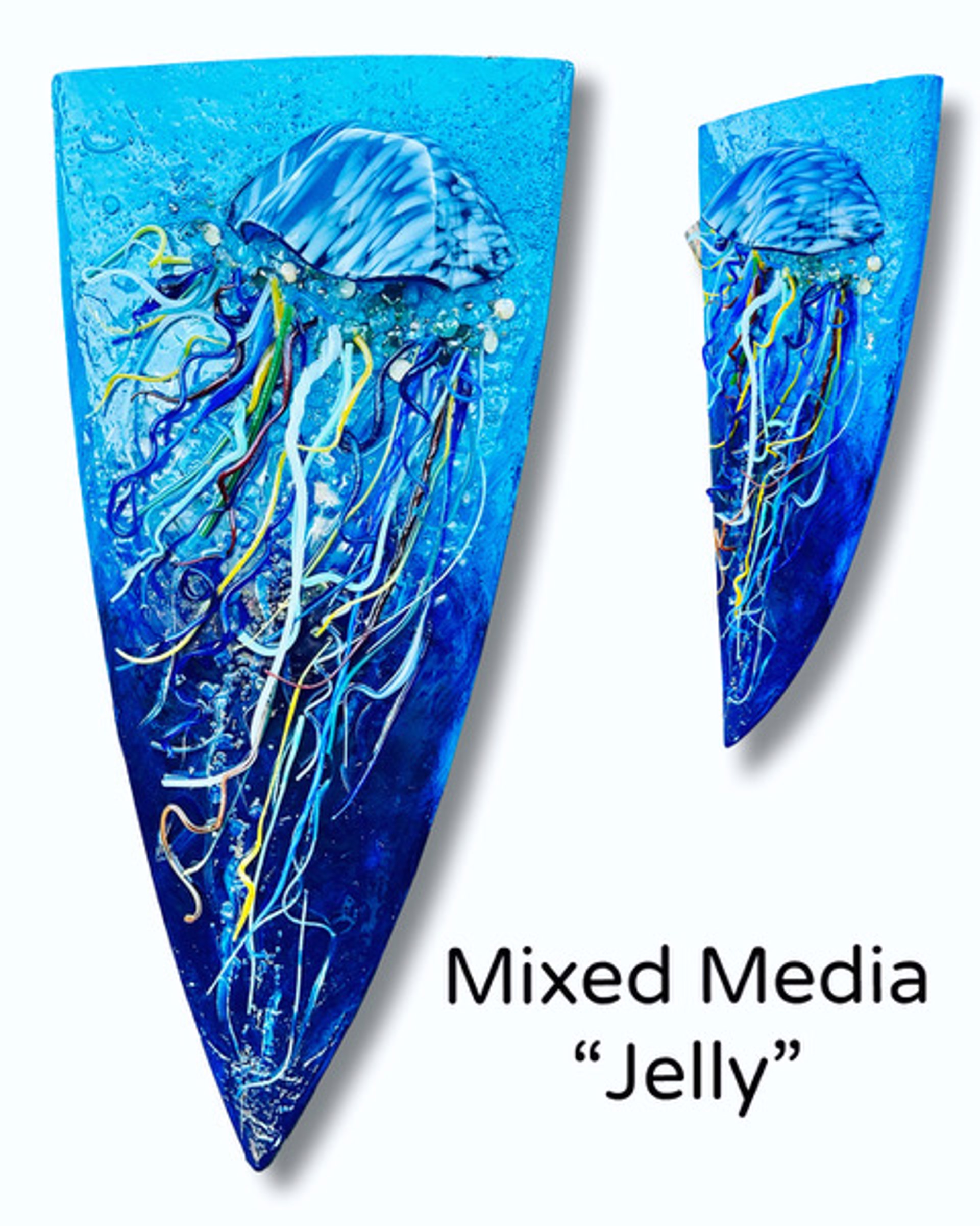 Mix Media, Jelly-Half Surfboard by Teri Lathrop