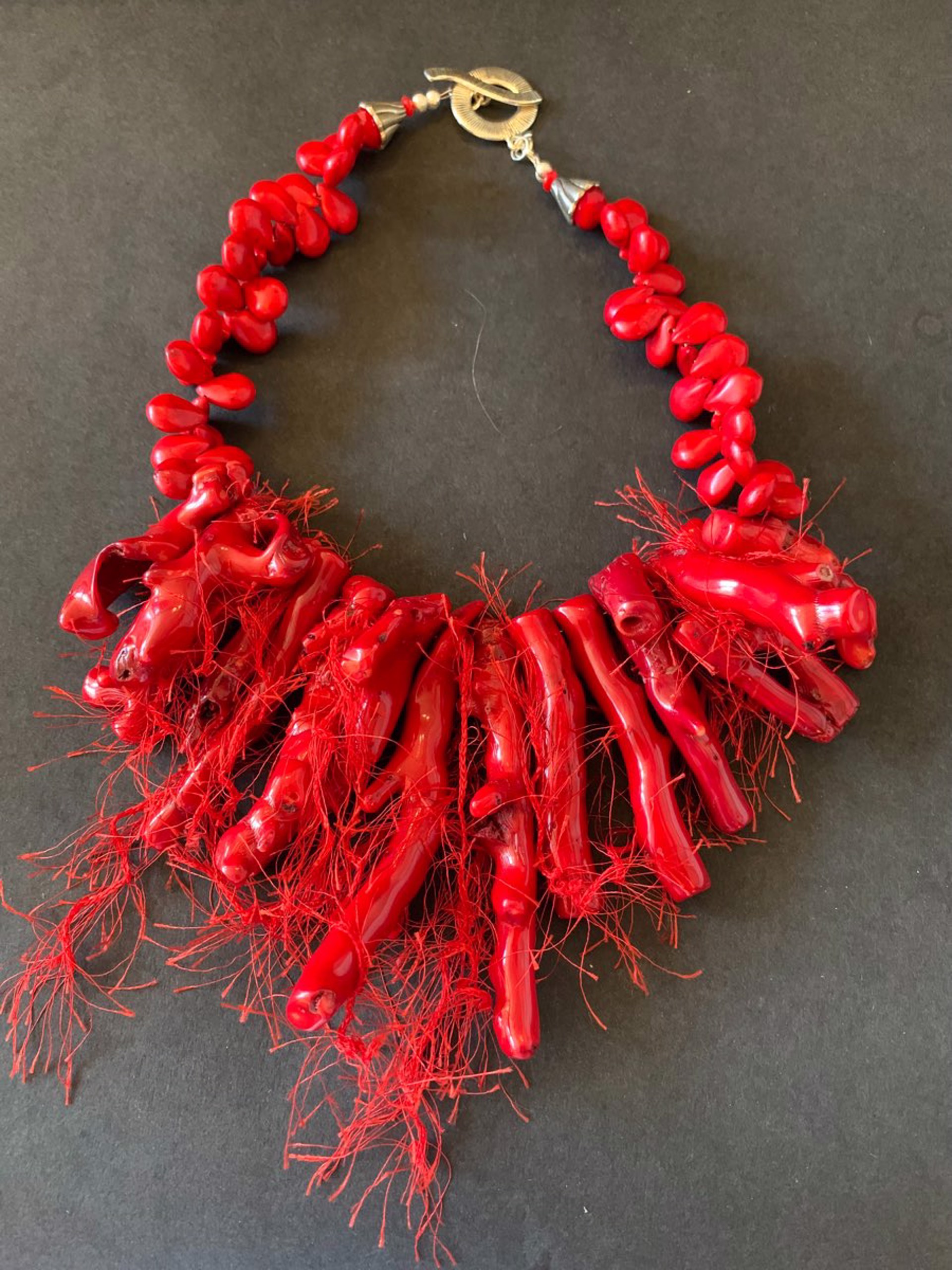 Red Ravish Coral Necklace by Patty Elzinga