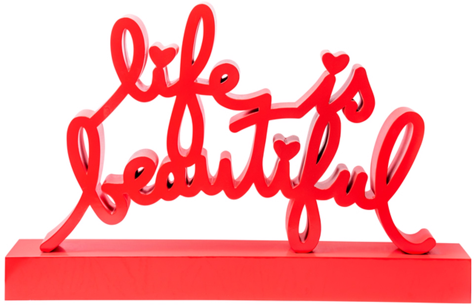 Life is Beautiful - Red by Mr. Brainwash