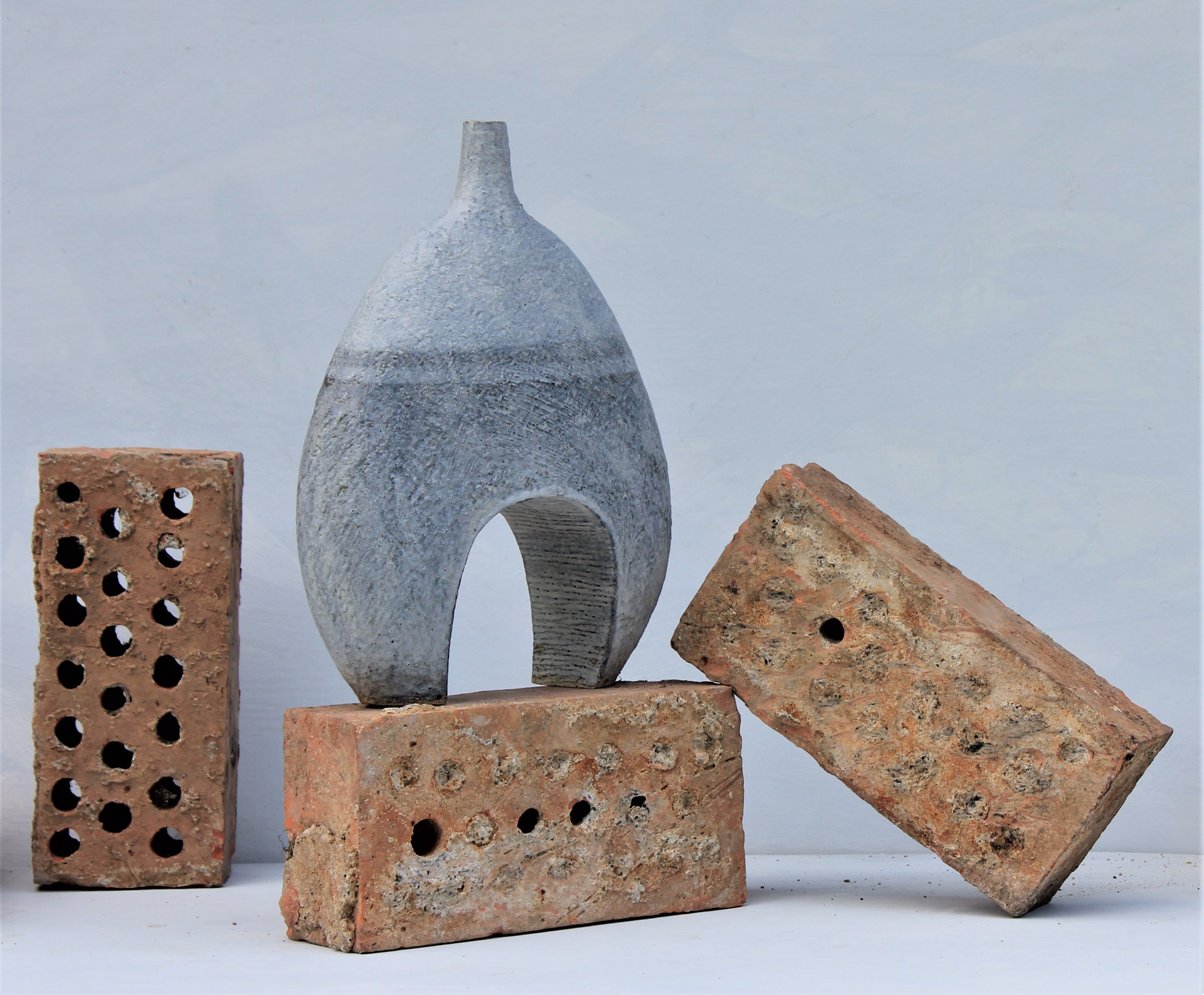 Stoneware Bottle by Gillian Goldfarb