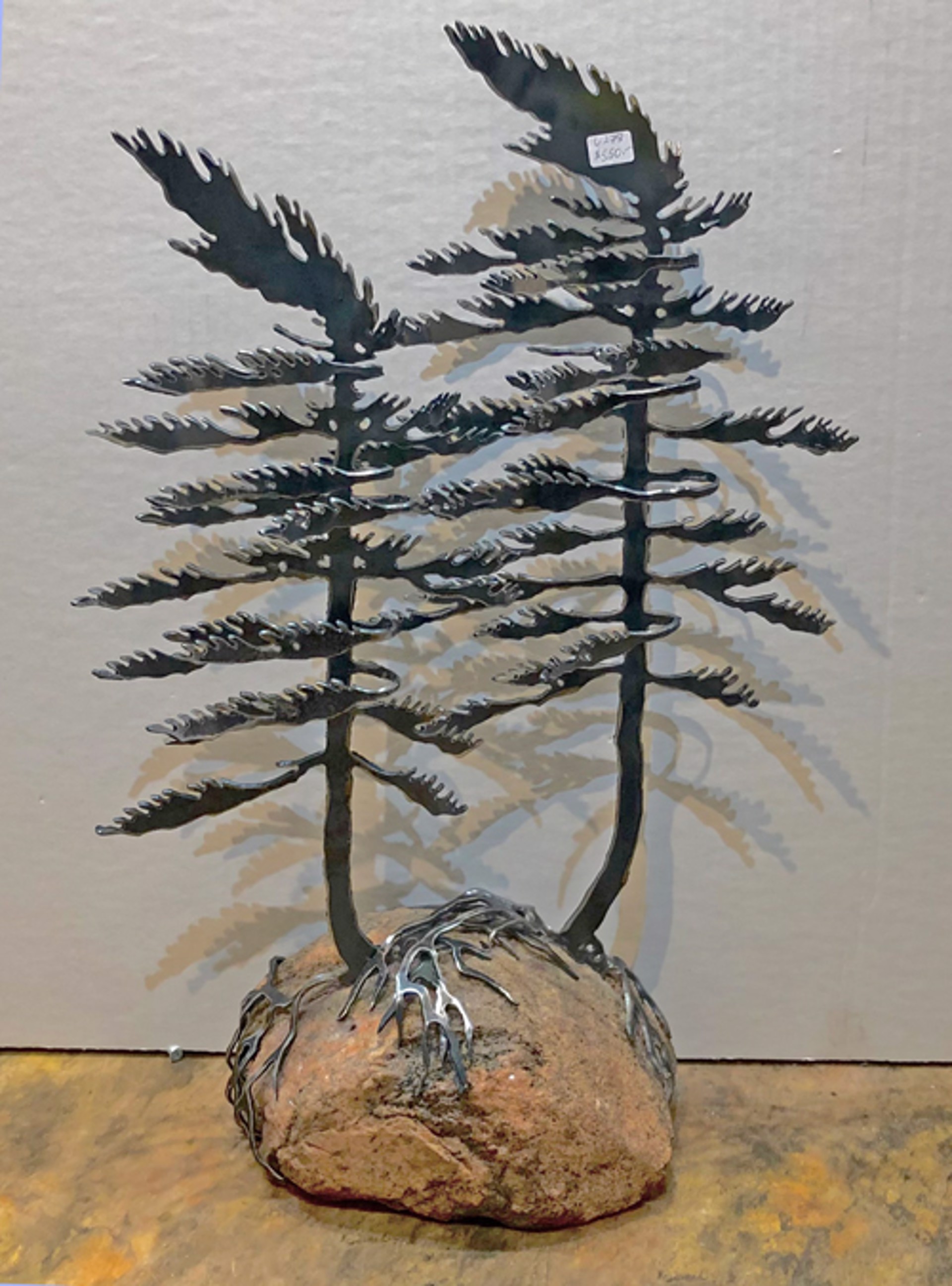 Two Windswept Pine 6278 by Cathy Mark