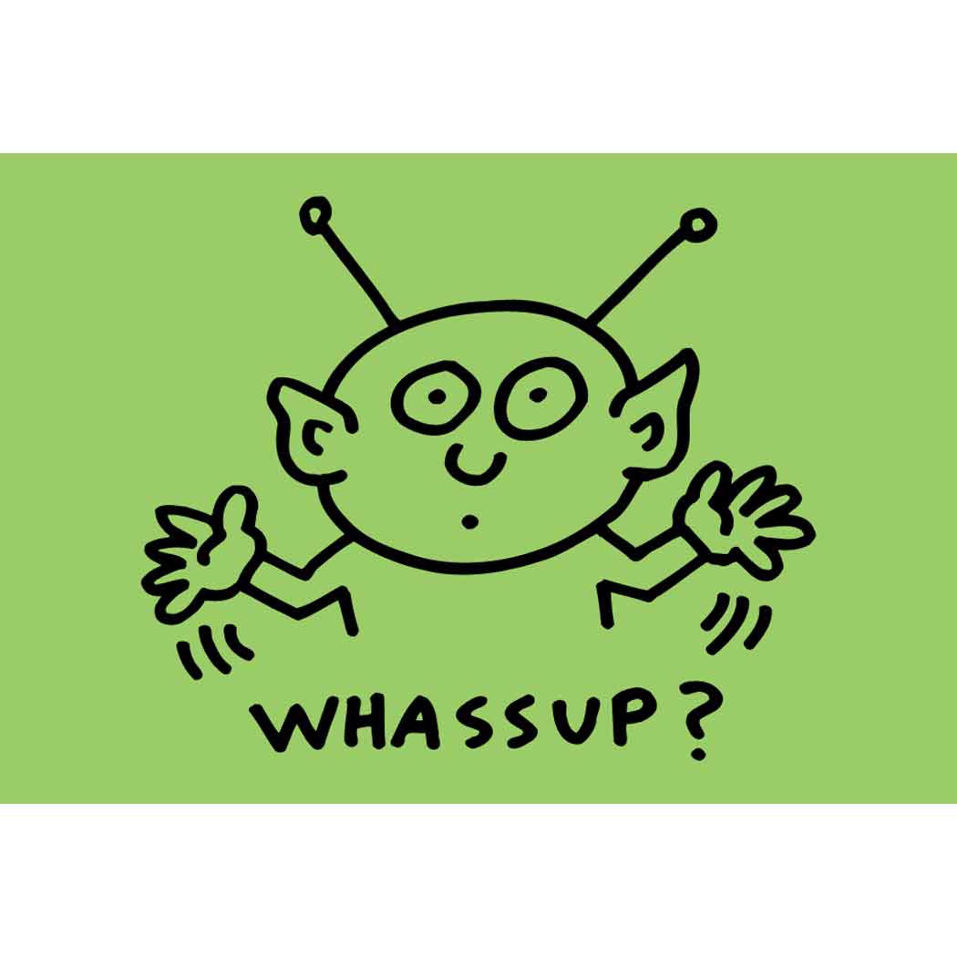 Alien 2x3 Magnet by Keith Haring