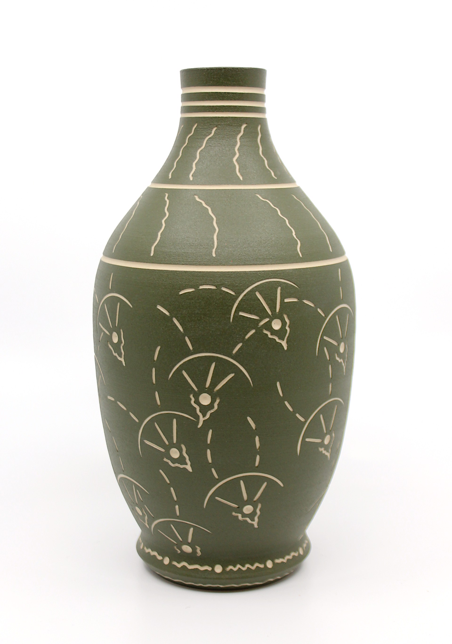 Green Vase by Chris Casey