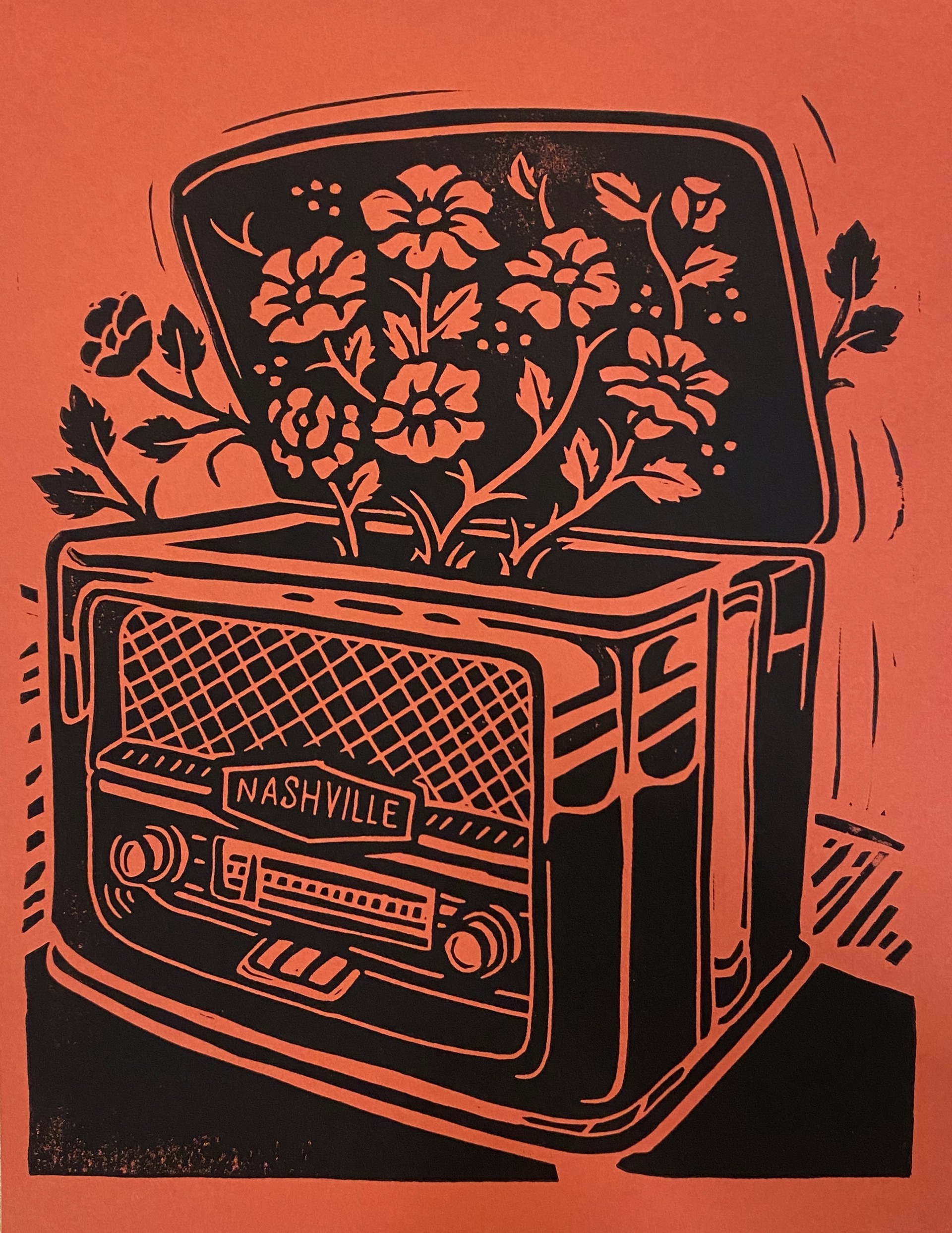 Vintage Nashville Sounds (Red) by Derrick Castle