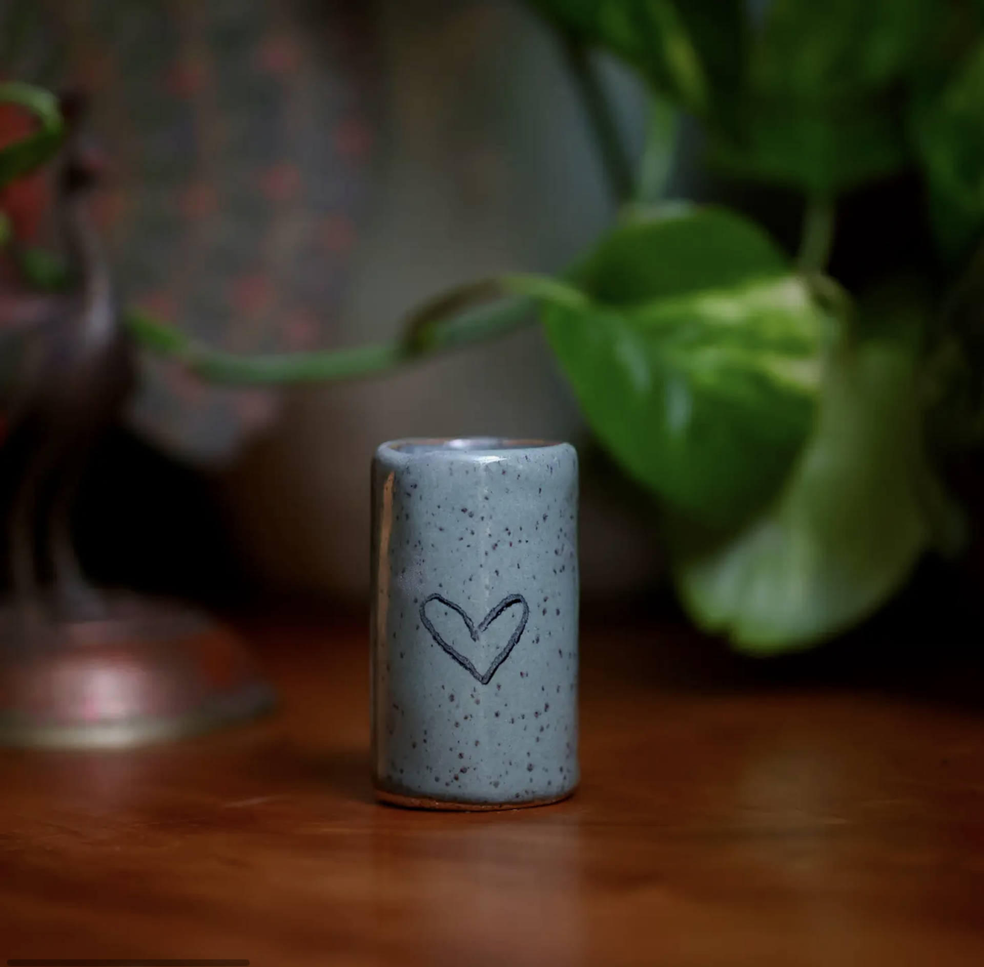 Tiny Tumbler | Heart | Light Blue by Mud Maker
