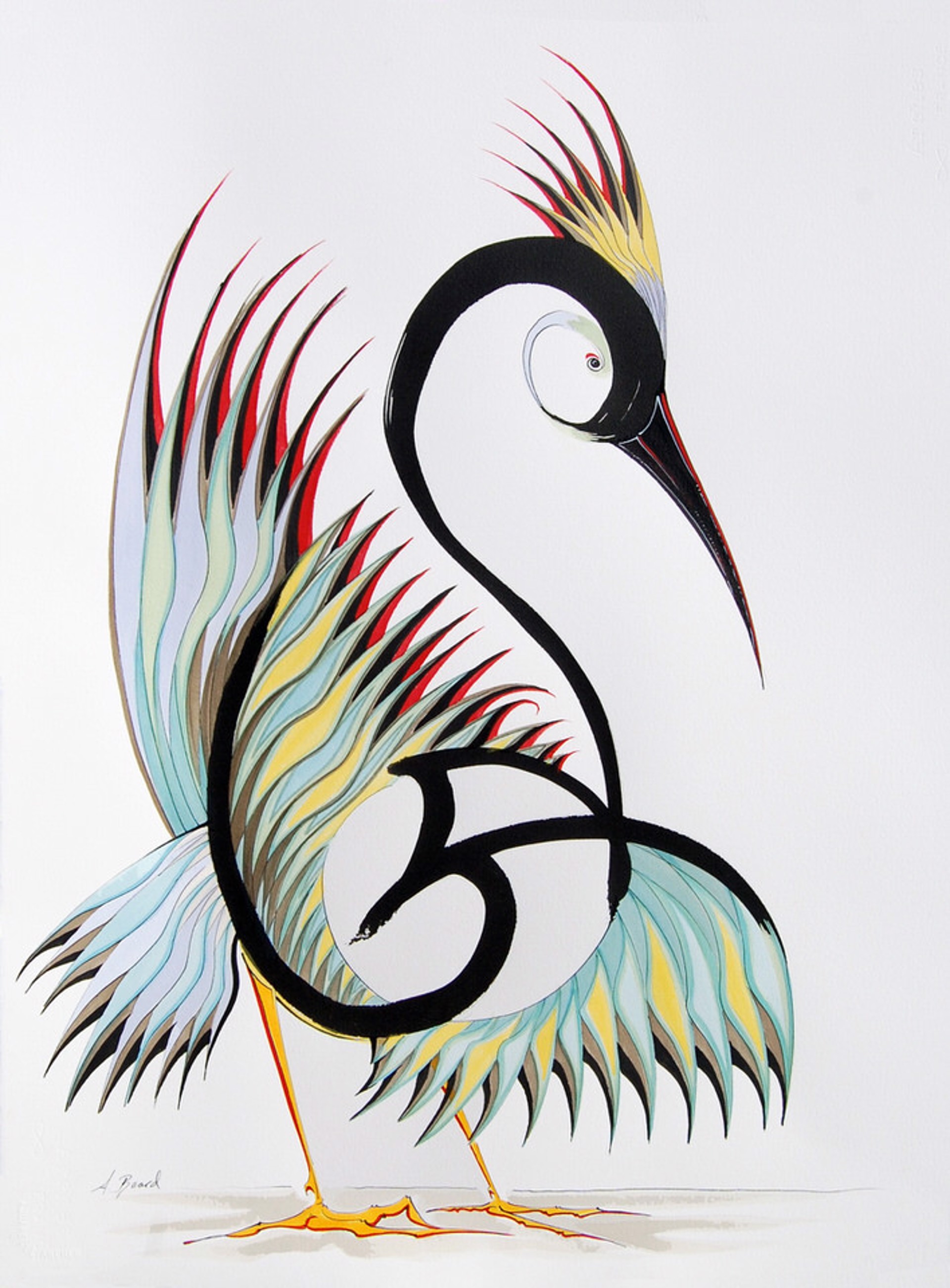 Gestural Bird III by Alex Beard