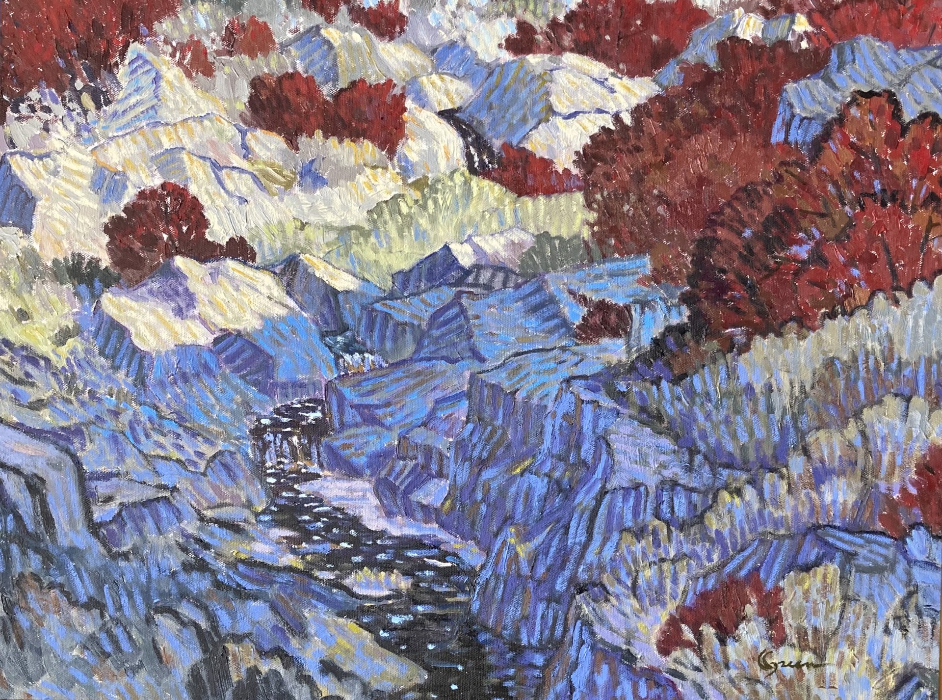 Maples Among Rocks by Kenneth Green