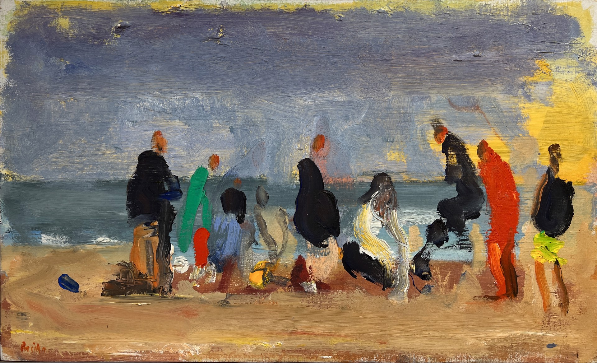 Figures on the Beach by Paul Resika