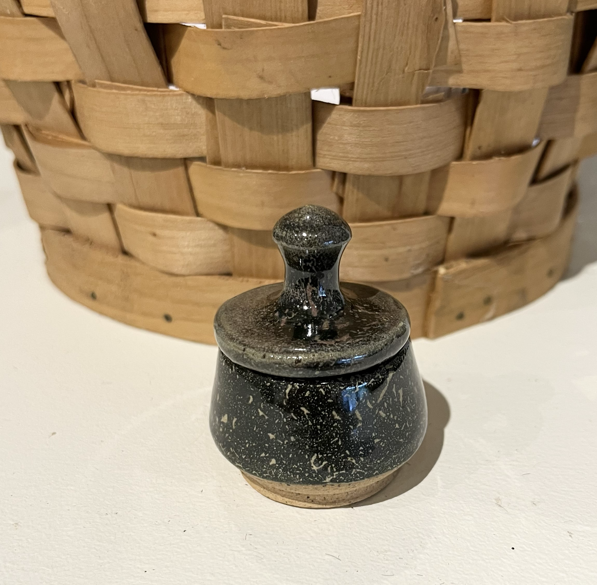 Tiny Ceramic Lidded Jar 6 by Shama Kipfer-Tessler