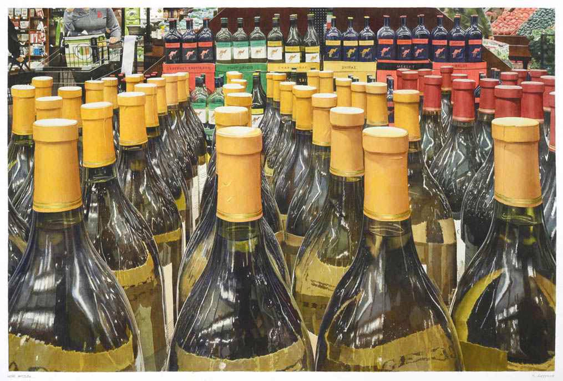 Wine Bottles by Stephan Hoffpauir