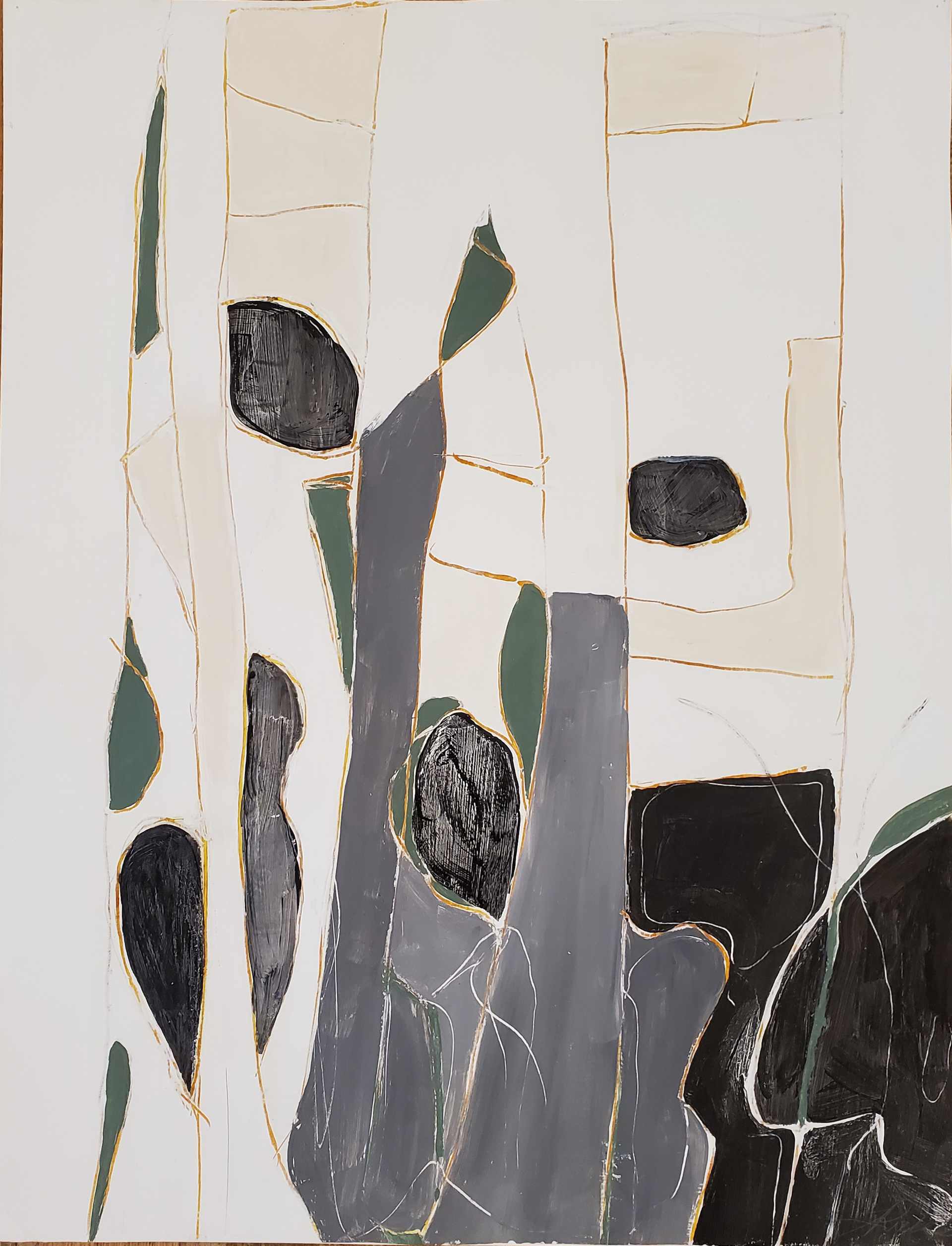 Seedlings in gray I by Teresa Roche