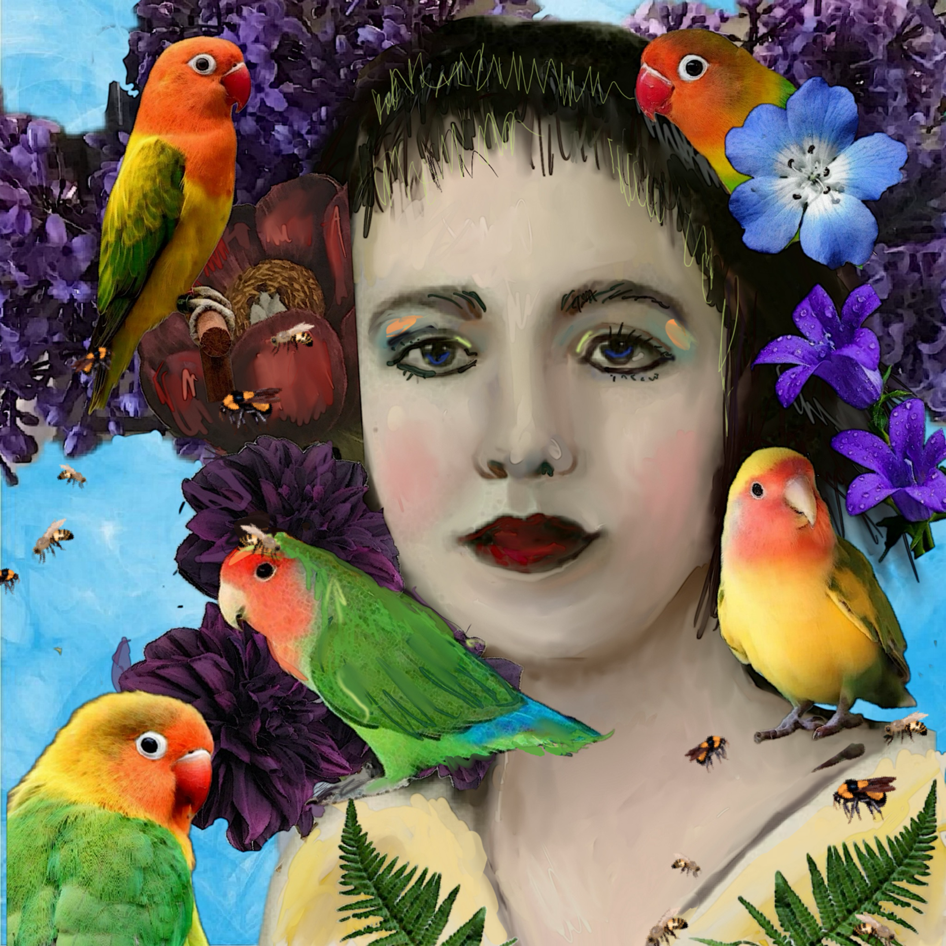Love Birds by Deborah McMillion Nering