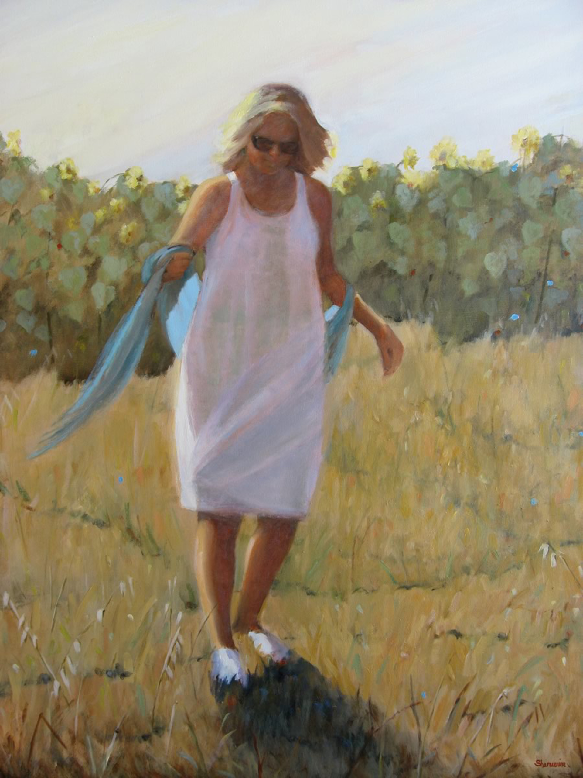 Woman in Provence by Sherwin Ghaphery
