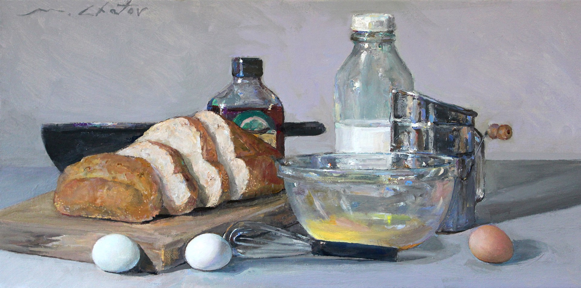 MARC CHATOV, OPA, "French Toast"  by Oil Painters of America