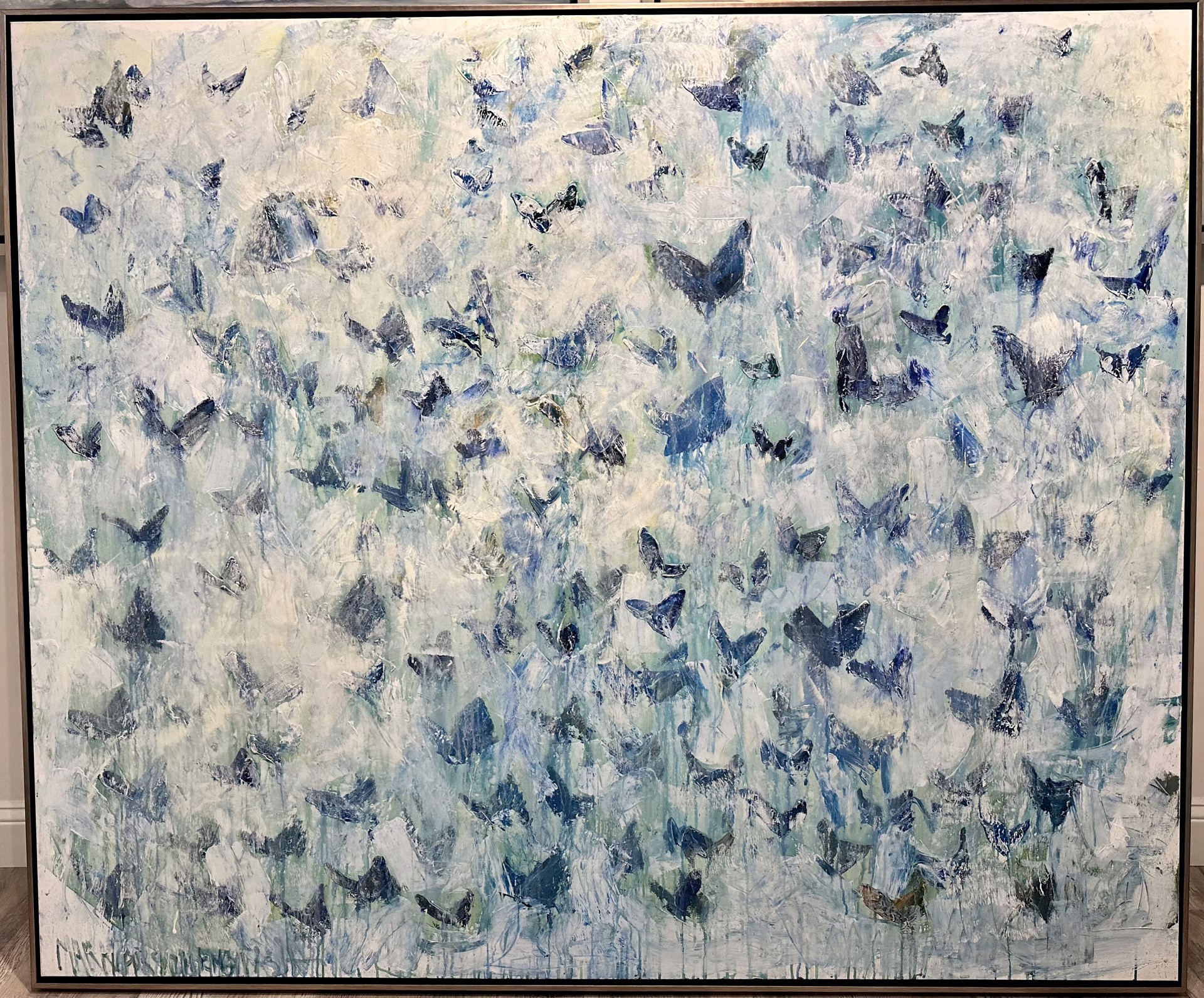 Blue Butterflies by Mark Carson English