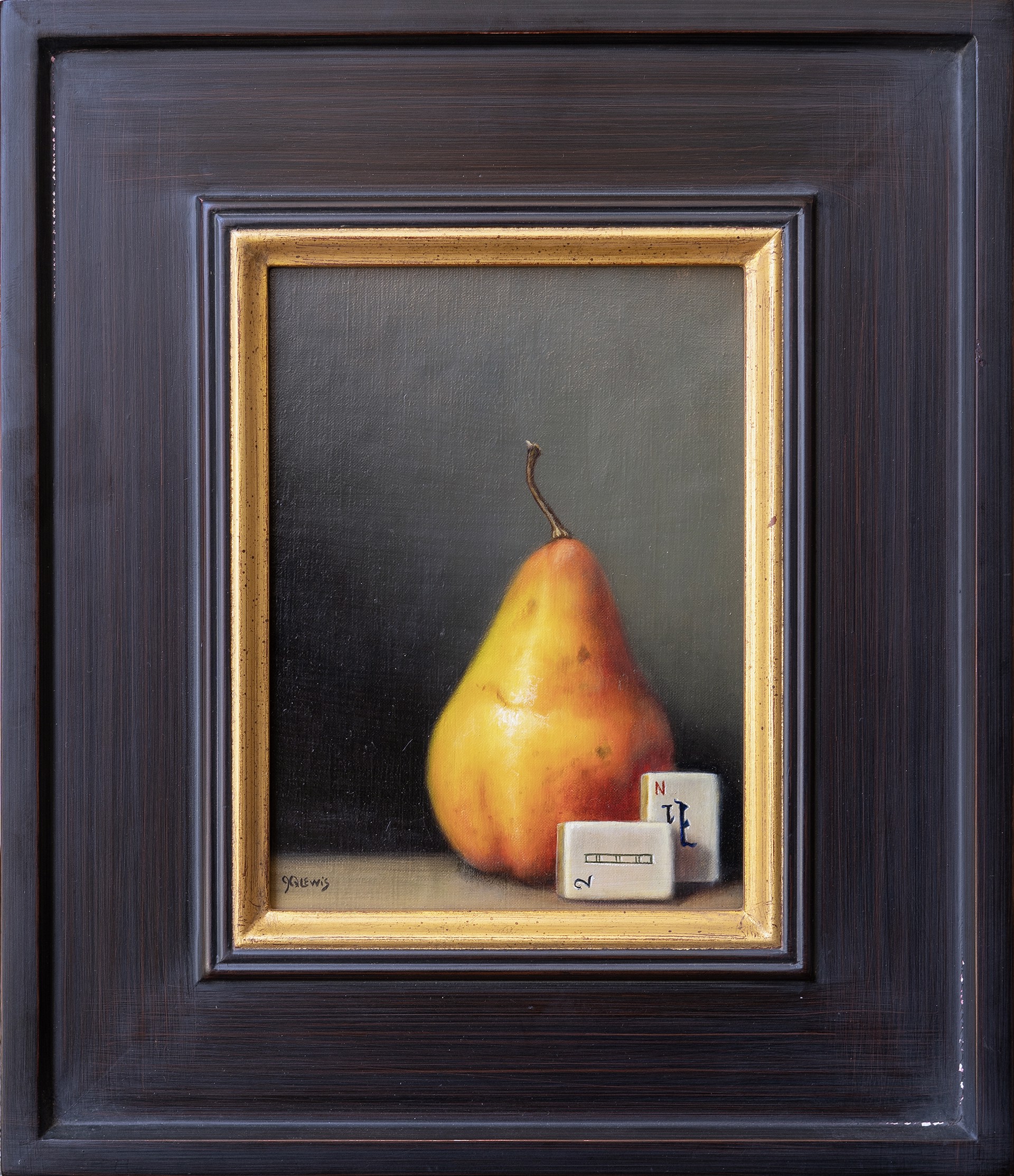 Jhenna Quinn Lewis, Pear with MahJoong Pieces by Secondary Offerings