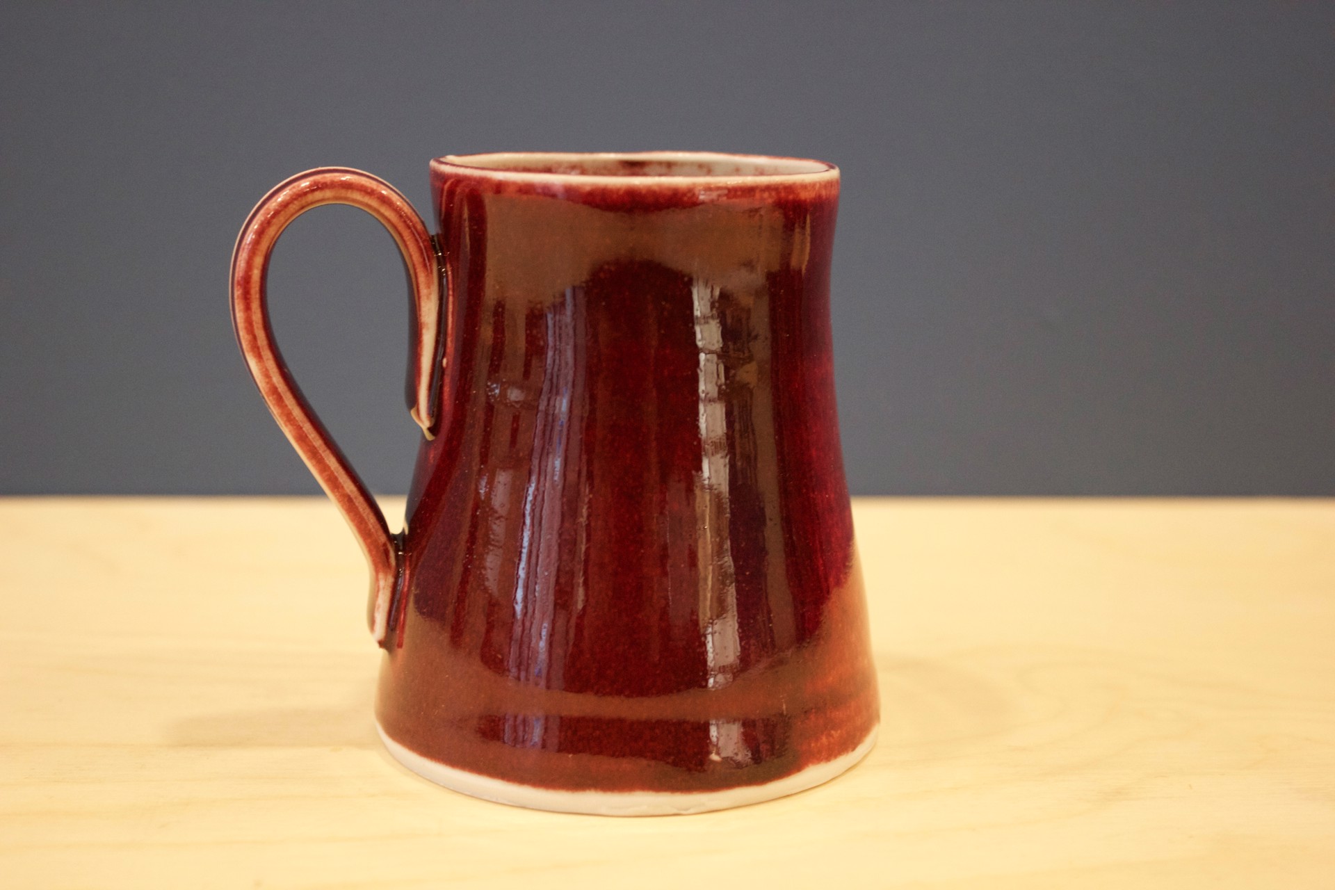 Oxblood Red Mug by John Masterton