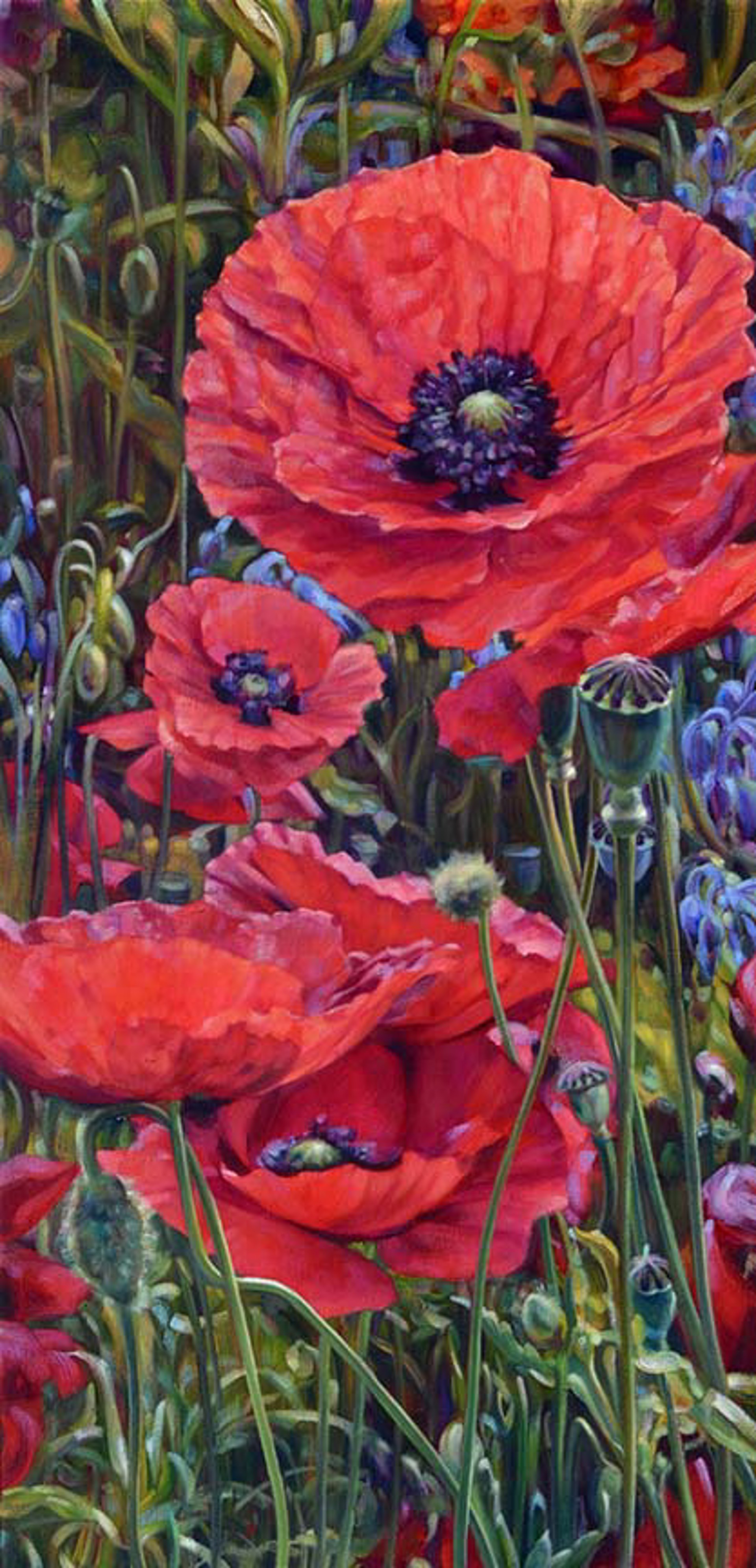 Poppies At Daybreak - SOLD by Commission Possibilities / Previously Sold ZX