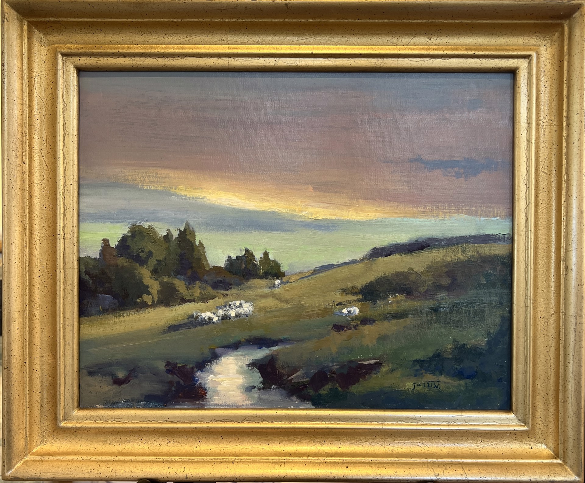 Grazing Sheep by Mary Garrish | Hagan Fine Art